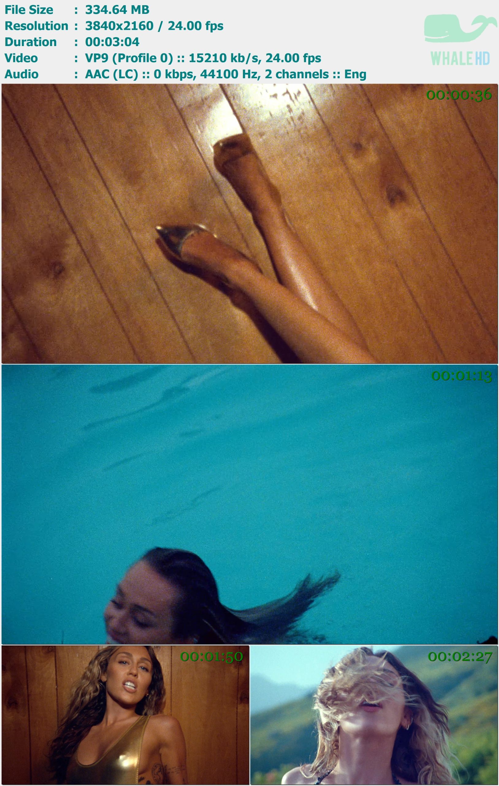Miley Cyrus - Jaded 2023 YT 2160 VP9 - 334.64MB