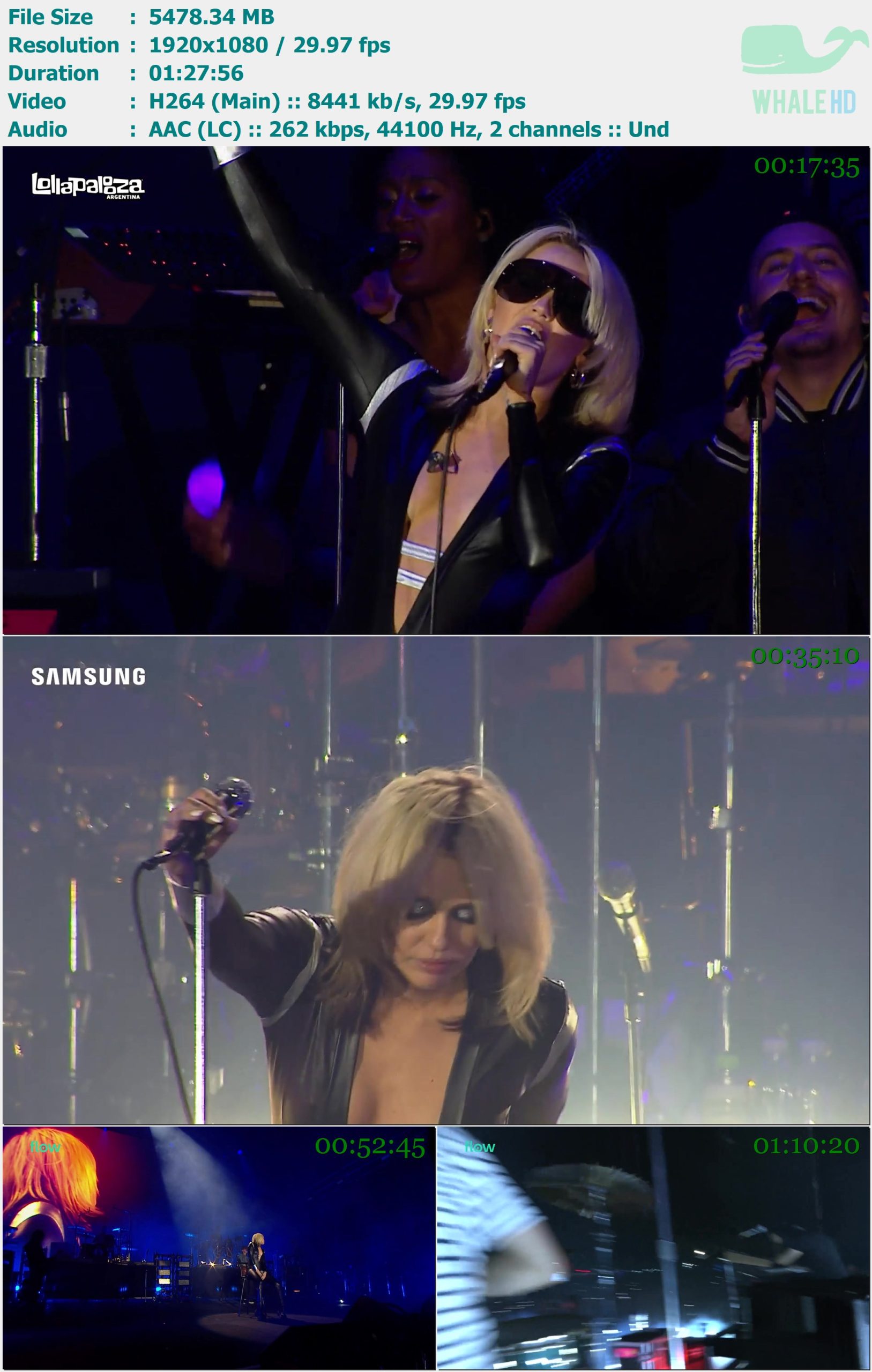 Miley Cyrus - Lollapalooza Argentina 2002 WEB-DL 1080p H264 - 5.35GB
