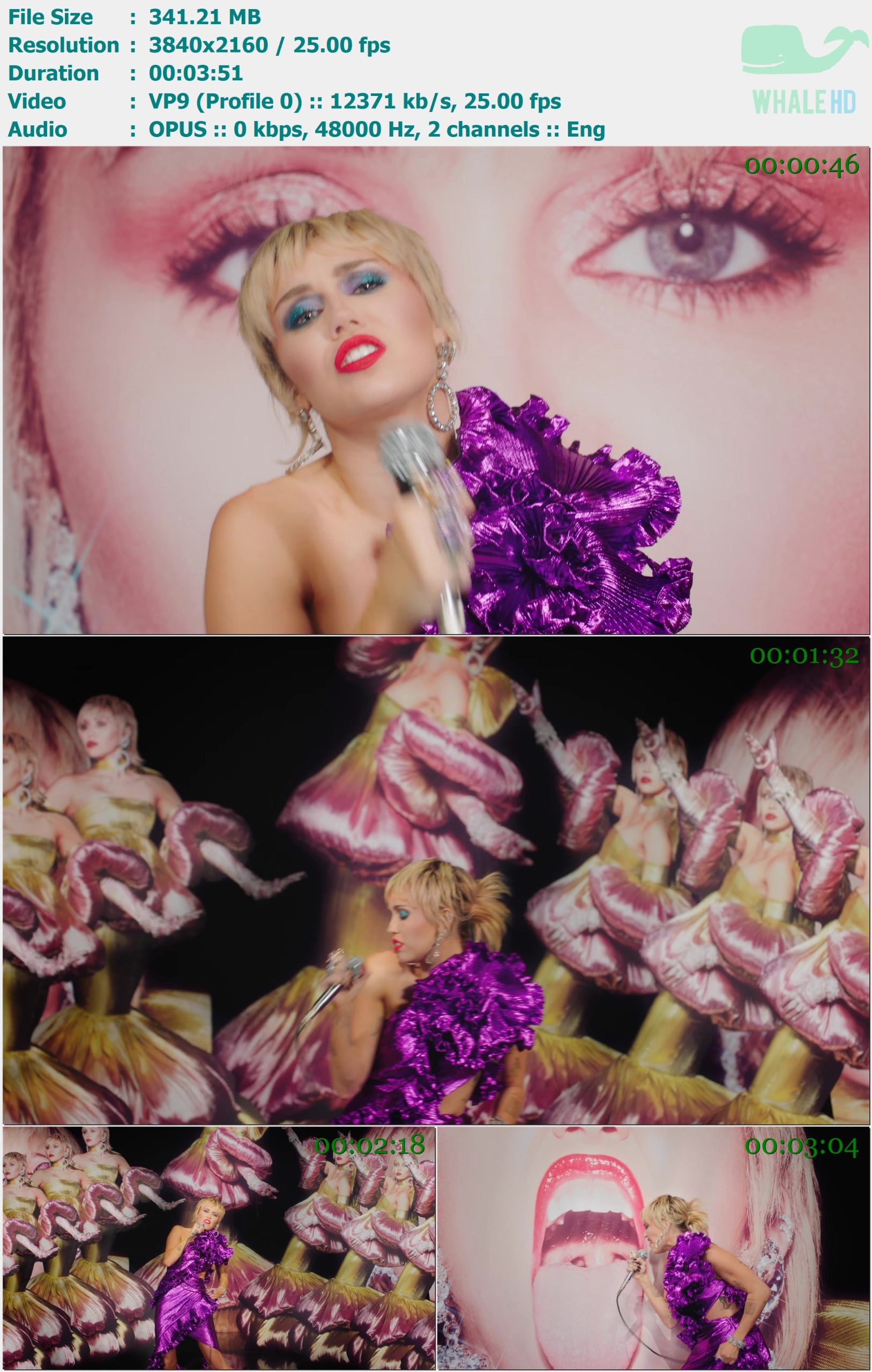 Miley Cyrus - Midnight Sky (Graham Norton Performance) 2020 YT 2160p VP9 - 341.21MB