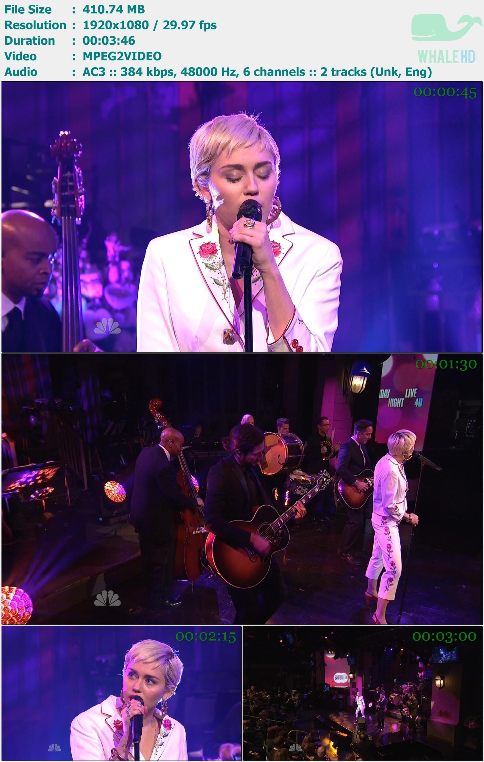 Miley Cyrus - 50 Ways to Leave Your Lover (Paul Simon) - 𝐒𝐚𝐭𝐮𝐫𝐝𝐚𝐲 𝐍𝐢𝐠𝐡𝐭 𝐋𝐢𝐯𝐞 - 40th Anniversary Special 2015 HDTV 1080i MPEG2 - 410.74MB