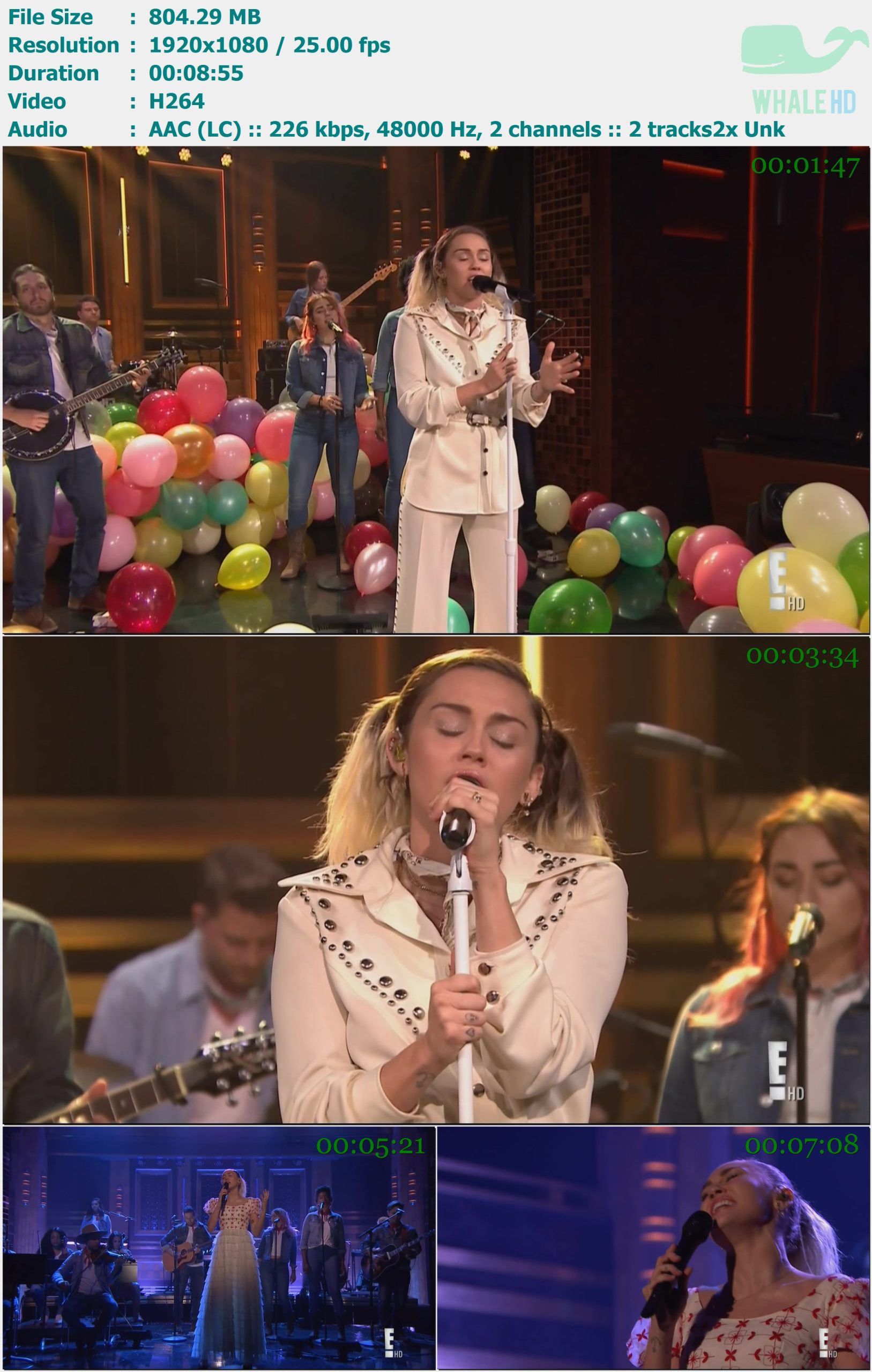 Miley Cyrus - The 𝐓𝐨𝐧𝐢𝐠𝐡𝐭 𝐒𝐡𝐨𝐰 Starring 𝐉𝐢𝐦𝐦𝐲 𝐅𝐚𝐥𝐥𝐨𝐧 2017 HDTV 1080i H264 - 804.29MB