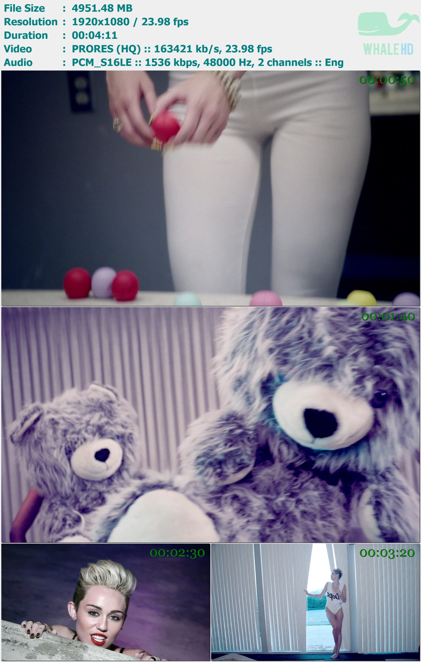 Miley Cyrus - We Can't Stop 2013 Master 1080p ProRes - 4.84GB