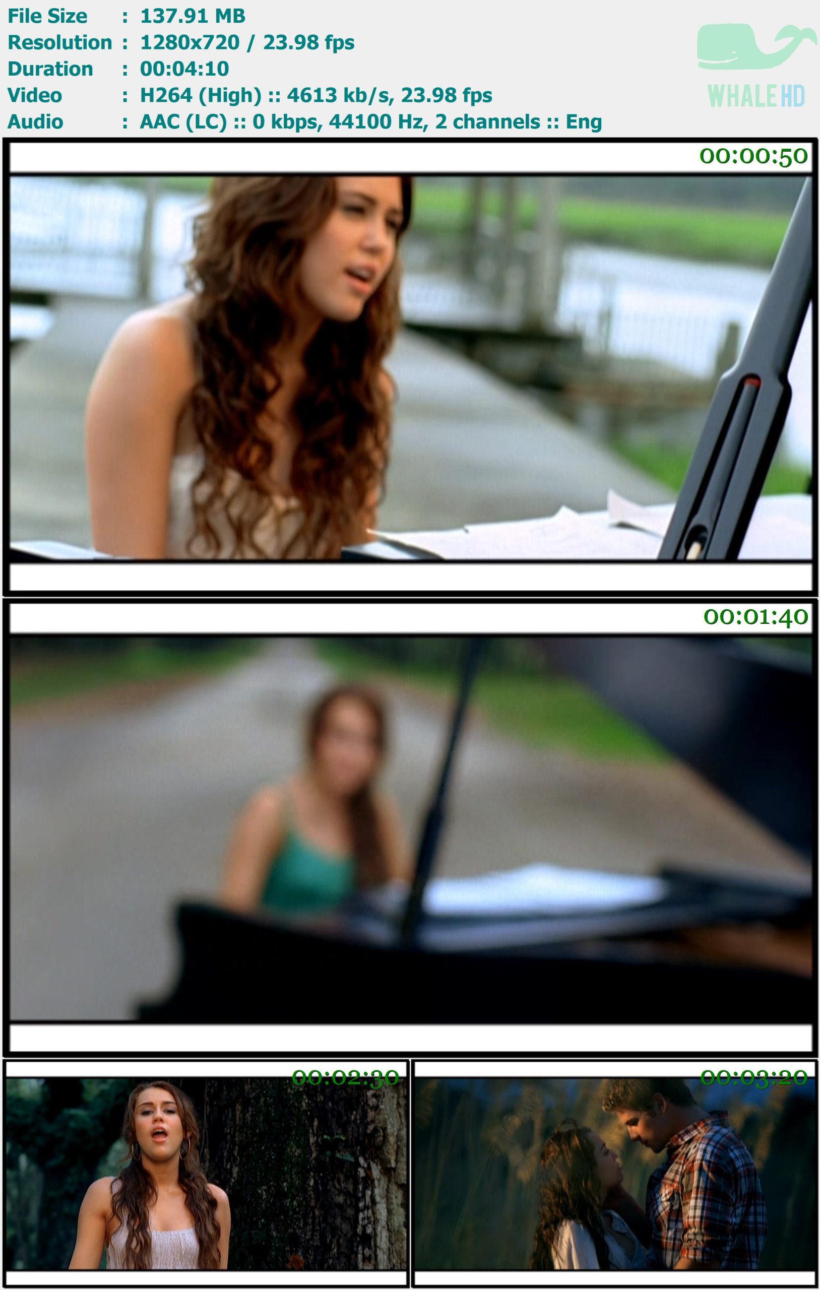 Miley Cyrus - When I Look At You 2010 XBOX 720p H264 - 137.91MB