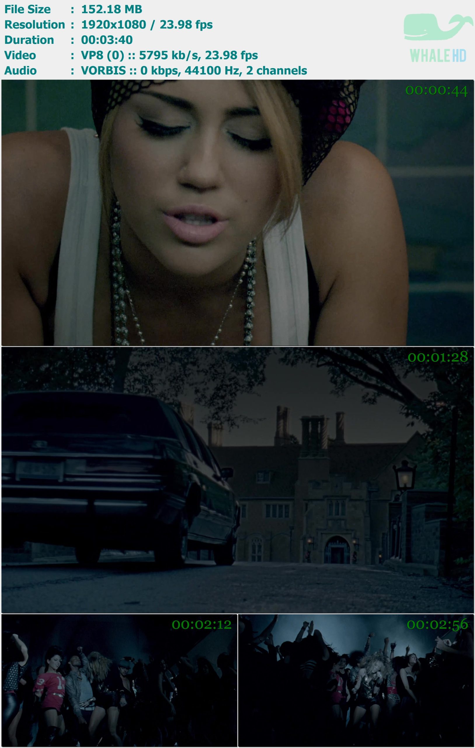 Miley Cyrus - Who Owns My Heart 2010 YT 1080p VP8 - 152.18MB