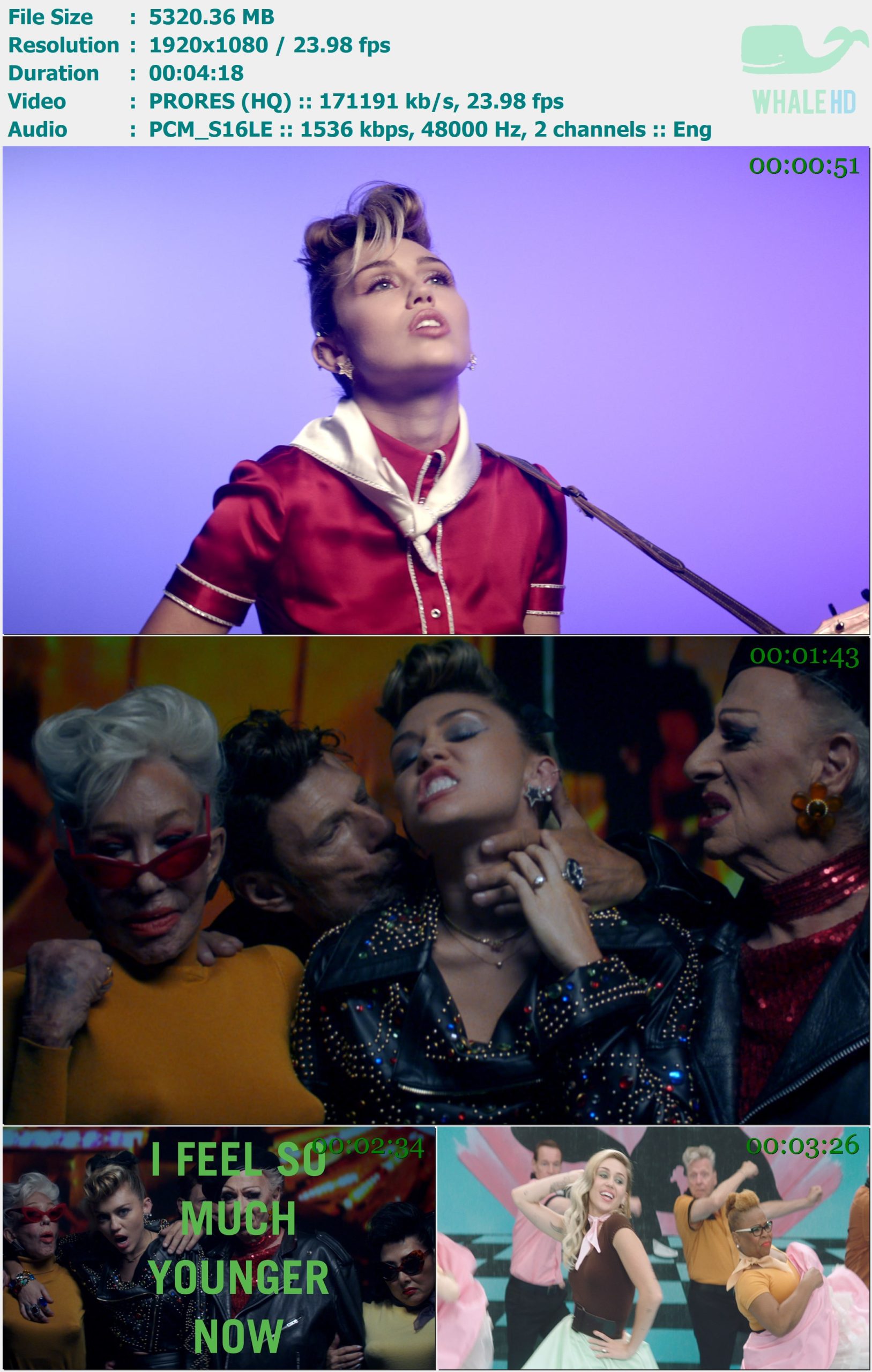 Miley Cyrus - Younger Now 2017 Master 1080p ProRes - 5.20GB