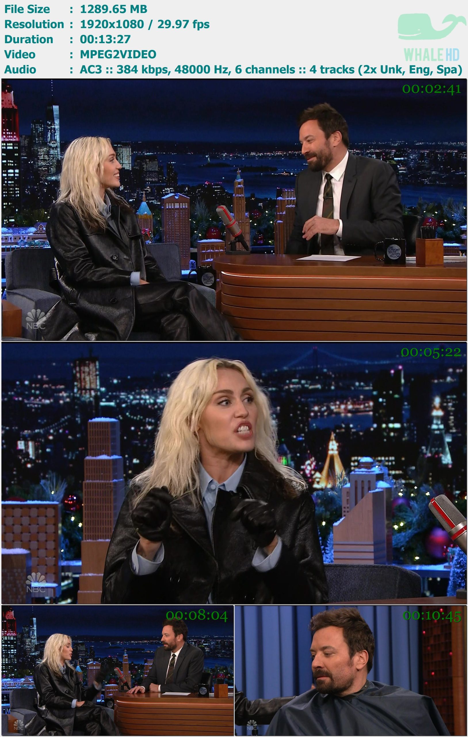 Miley Cyrus - Live @ The 𝐓𝐨𝐧𝐢𝐠𝐡𝐭 𝐒𝐡𝐨𝐰 Starring 𝐉𝐢𝐦𝐦𝐲 𝐅𝐚𝐥𝐥𝐨𝐧 10-12-2022 HDTV 1080i MPEG2 - 1.26GB