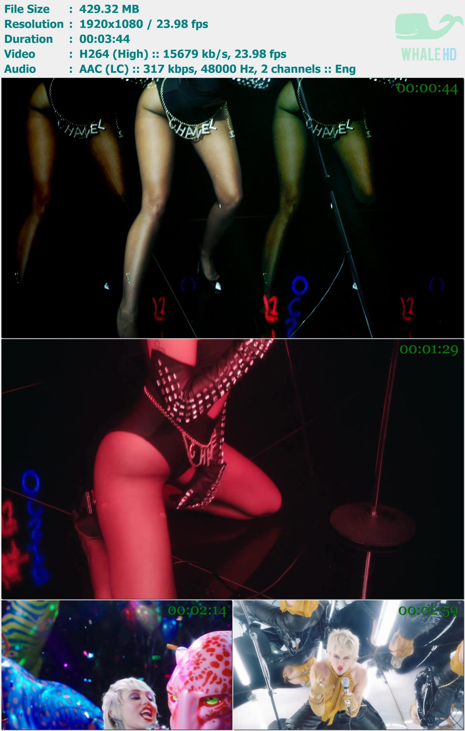 Miley Cyrus - Midnight Sky (Director's Cut) 2020 MasterRip 1080p H264 - 429.32MB