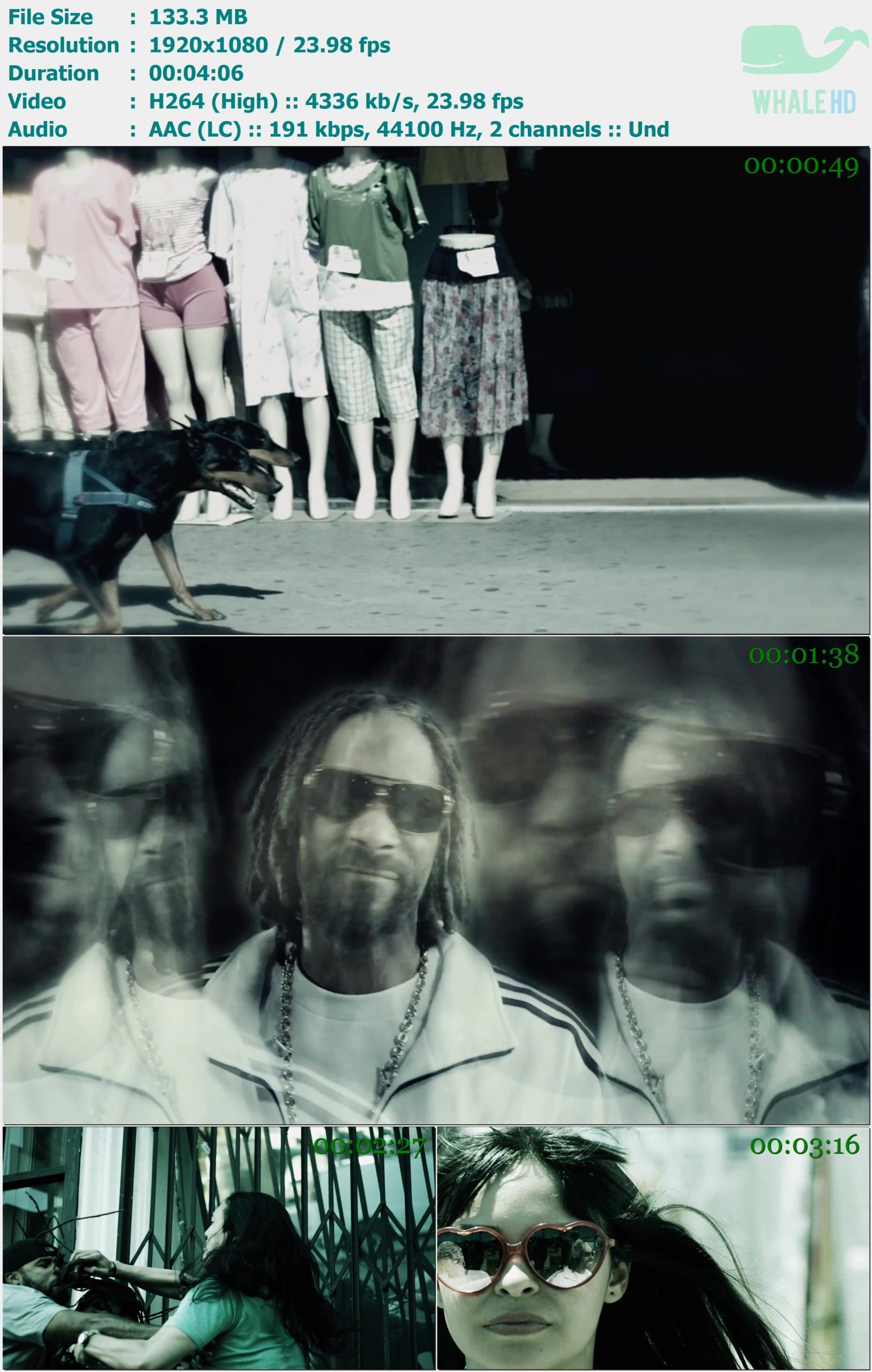 Snoop Lion feat. Miley Cyrus - Ashtrays and Heartbreaks 2013 YT 1080p H264 - 133.30MB