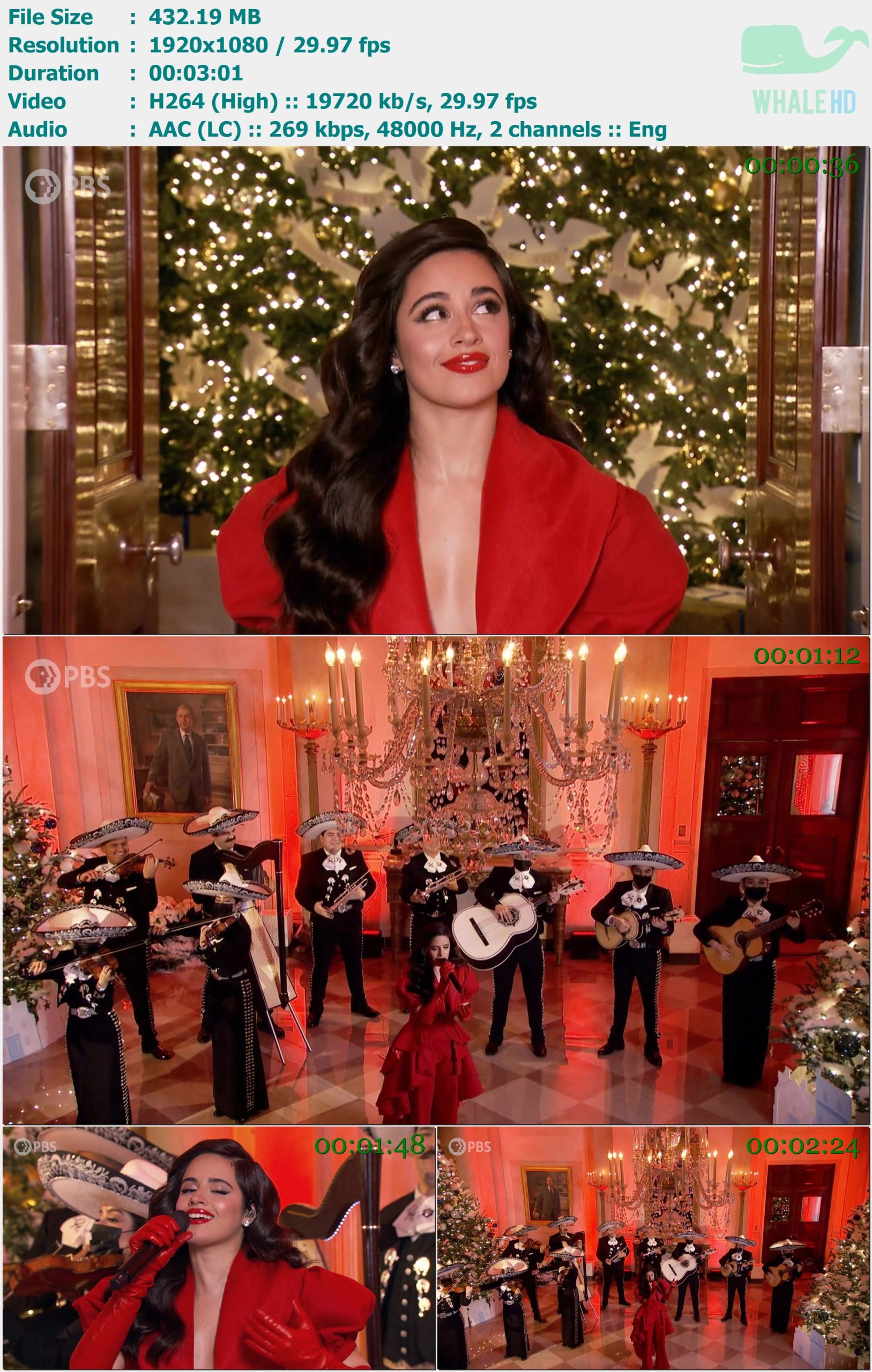 Camila Cabello - I'll Be Home For Christmas (In Performance At The White House) 2022 MasterRip 1080p H264 - 432.19MB