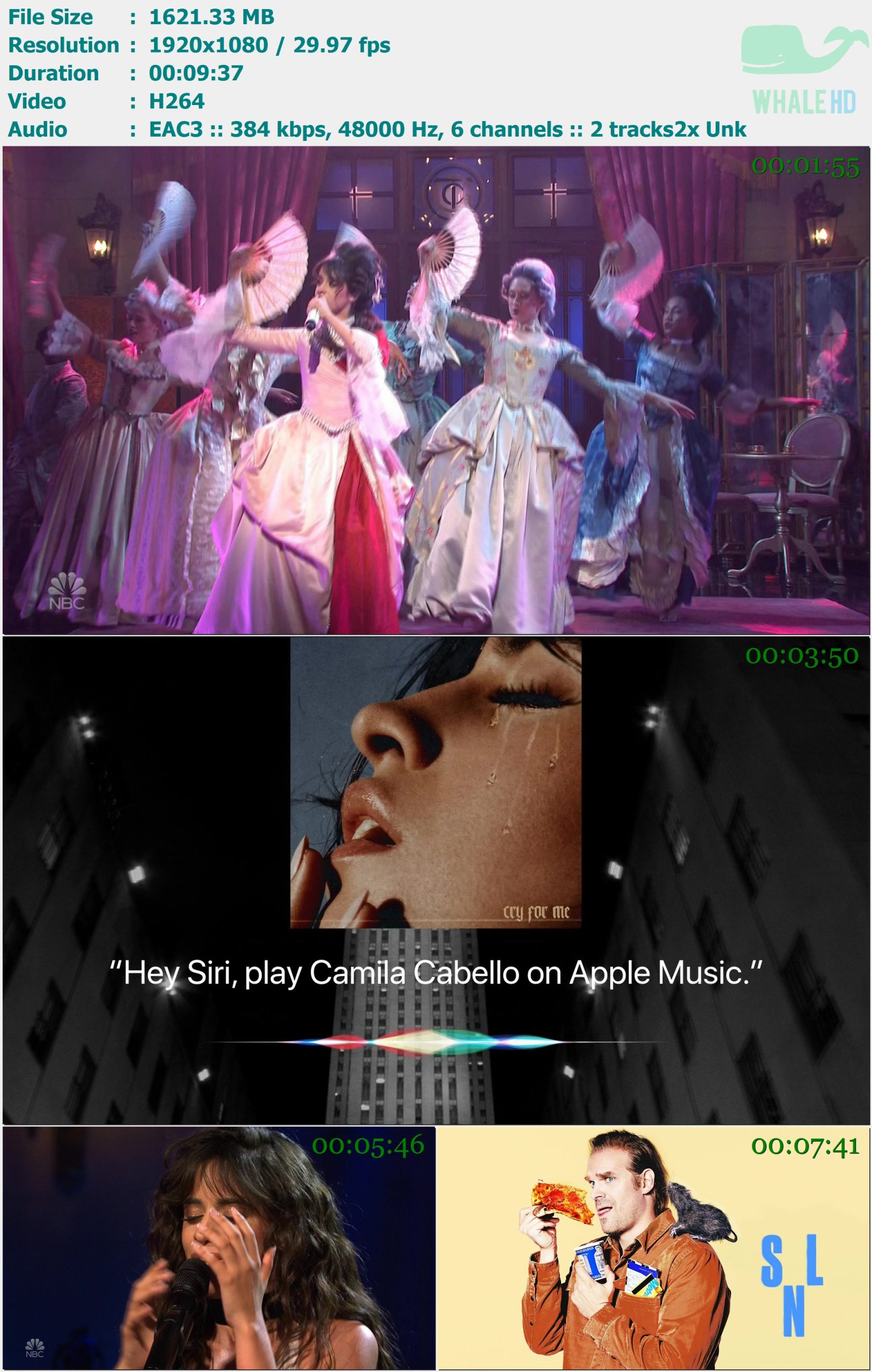 Camila Cabello - 𝐒𝐚𝐭𝐮𝐫𝐝𝐚𝐲 𝐍𝐢𝐠𝐡𝐭 𝐋𝐢𝐯𝐞 SNL 2019-10-12 HDTV 1080i H264 - 1.58GB