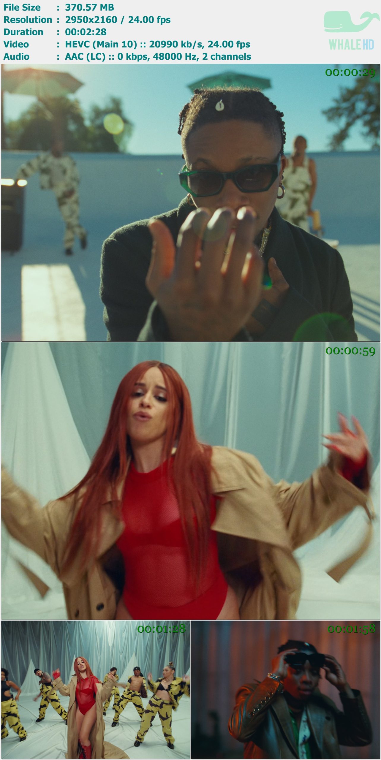 Oxlade & Camila Cabello - KU LO SA 2022 AM 2160p H265 - 370.57MB