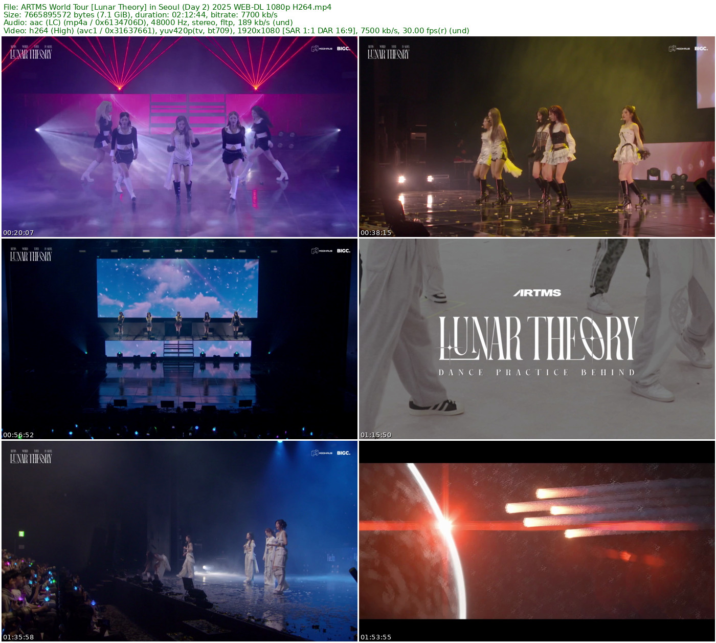 ARTMS World Tour [Lunar Theory] in Seoul (Day 2) 2025 WEB-DL 1080p H264 - 7.14GB