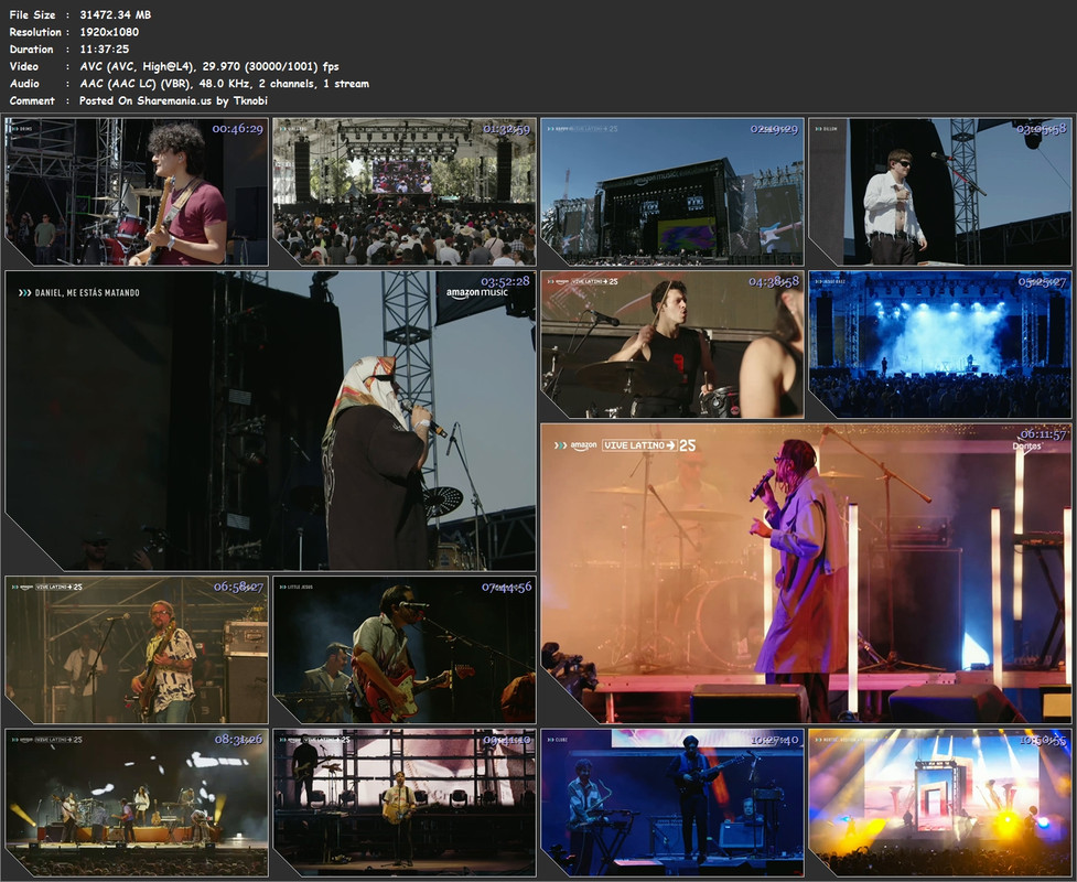 Vive Latino 2025 15&16 de Marzo, Ciudad de México 2025 WEB-DL 1080p H264 - 125.16GB