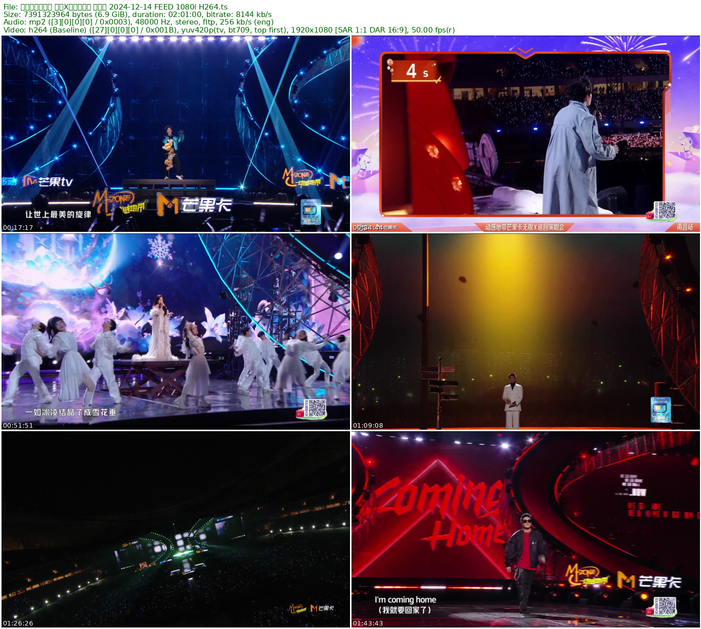 动感地带芒果卡 无限X巡回演唱会 南昌站 2024-12-14 FEED 1080i H264 - 6.88GB