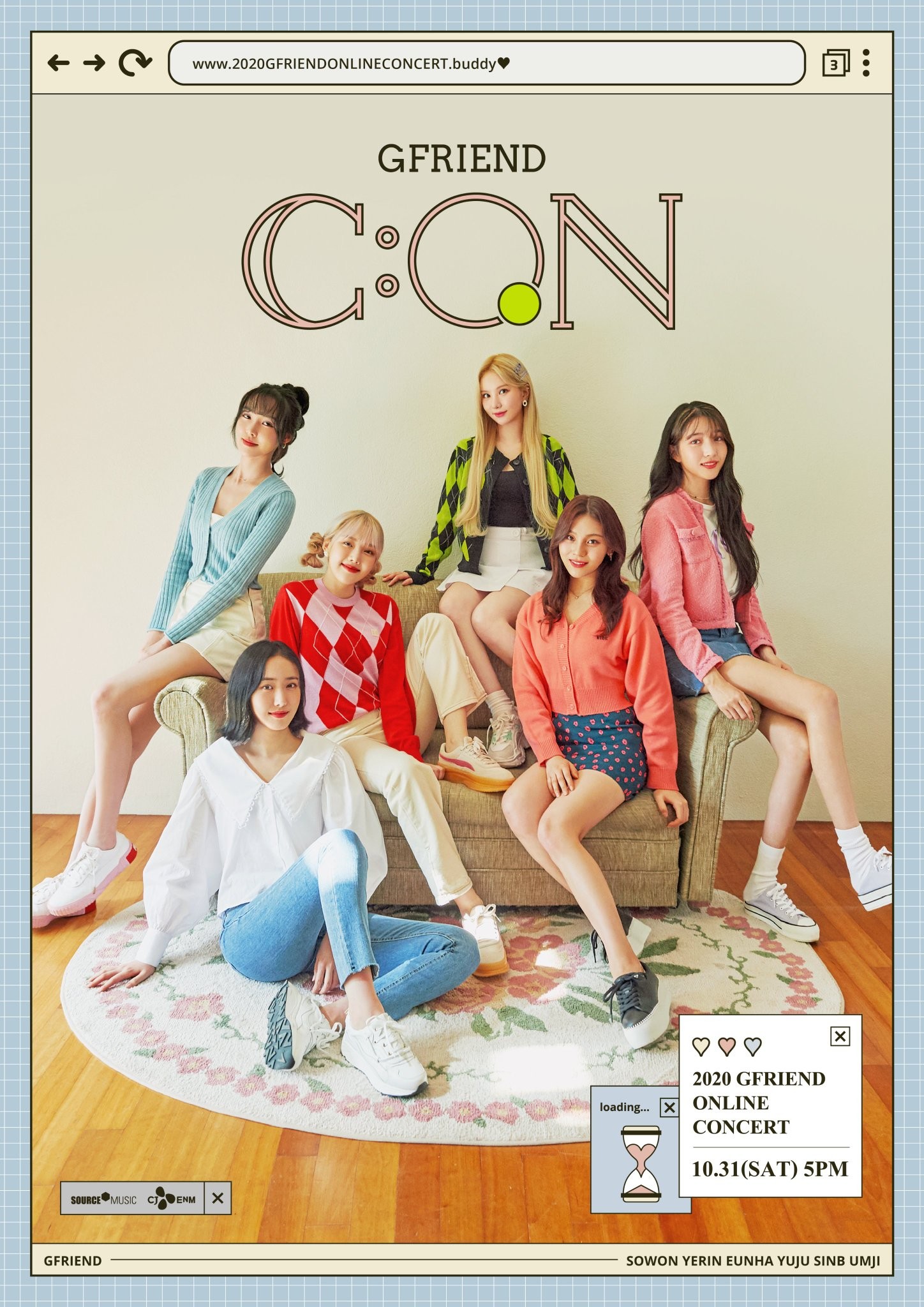 GFRIEND - 2020 GFRIEND ONLINE CONCERT [GFRIEND C：ON] (2020.10.31) WEB-DL 1080p H264 - 8.95GB