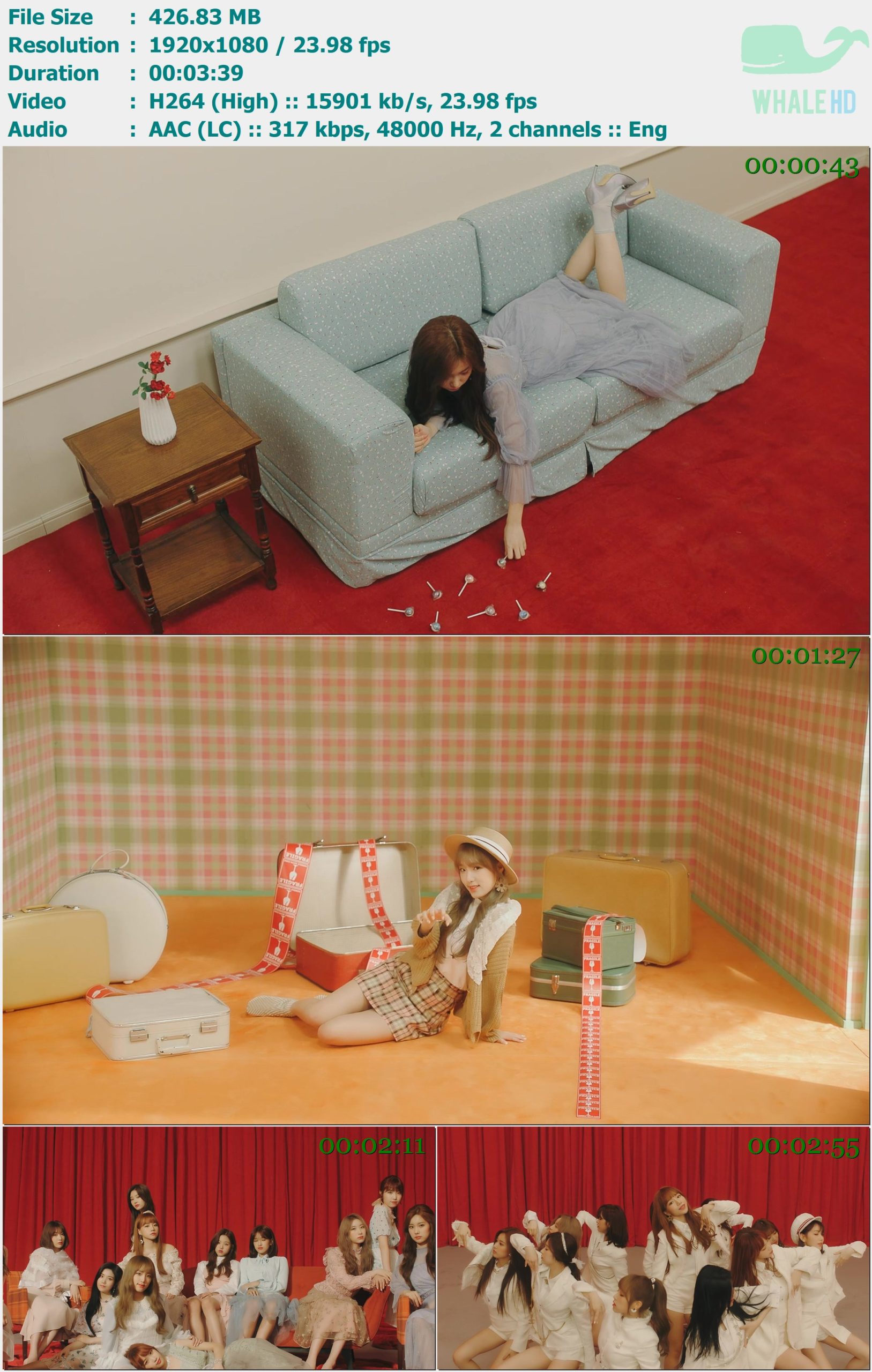 IZ*ONE (IZONE) - La Vie en Rose 2018 Bugs! 1080p H264 - 426.83MB