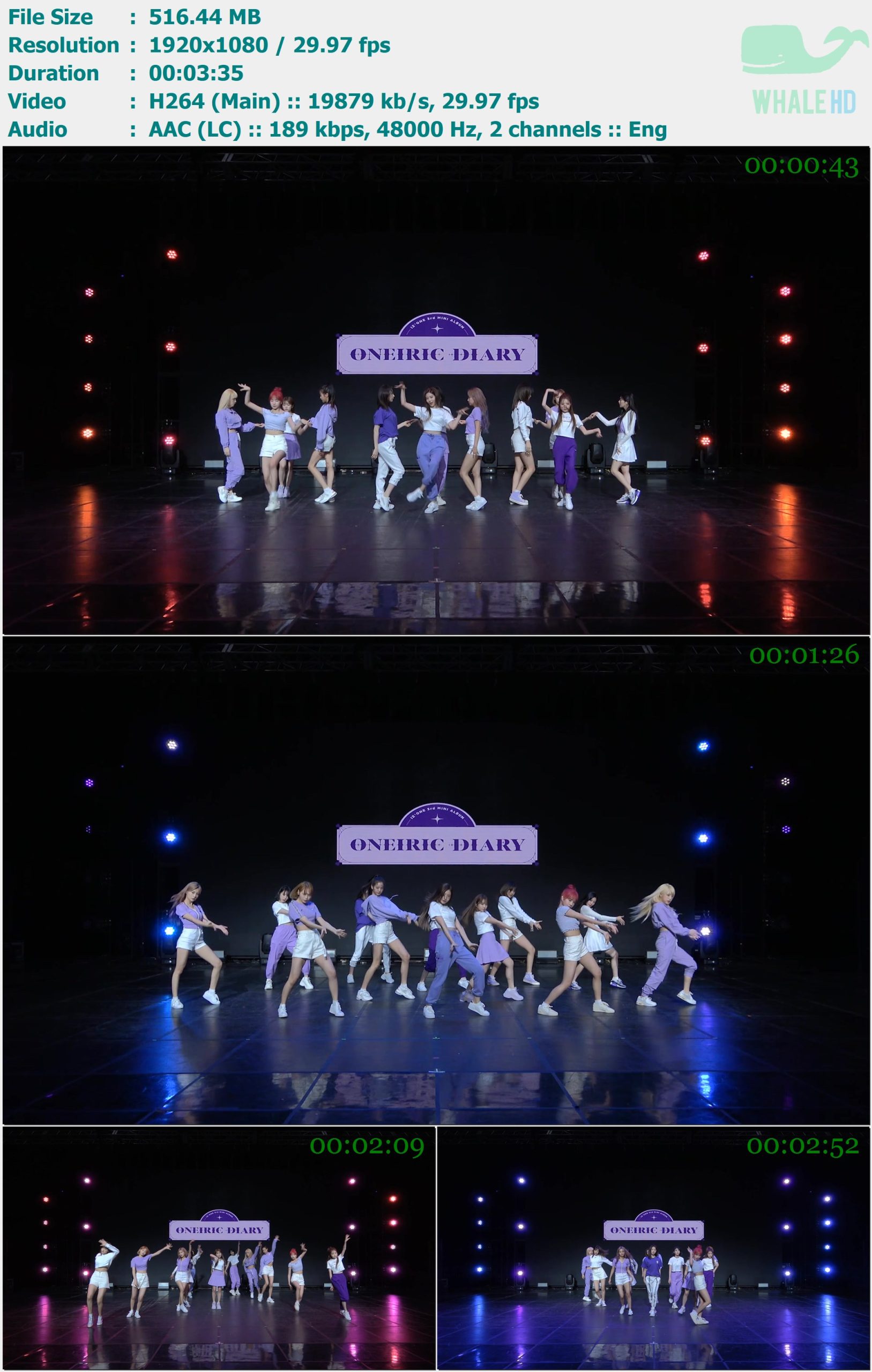 IZ*ONE (IZONE) - 환상동화 (Secret Story of the Swan) (Dance Practice) 2020 MasterRip 1080p H264 - 516.44MB