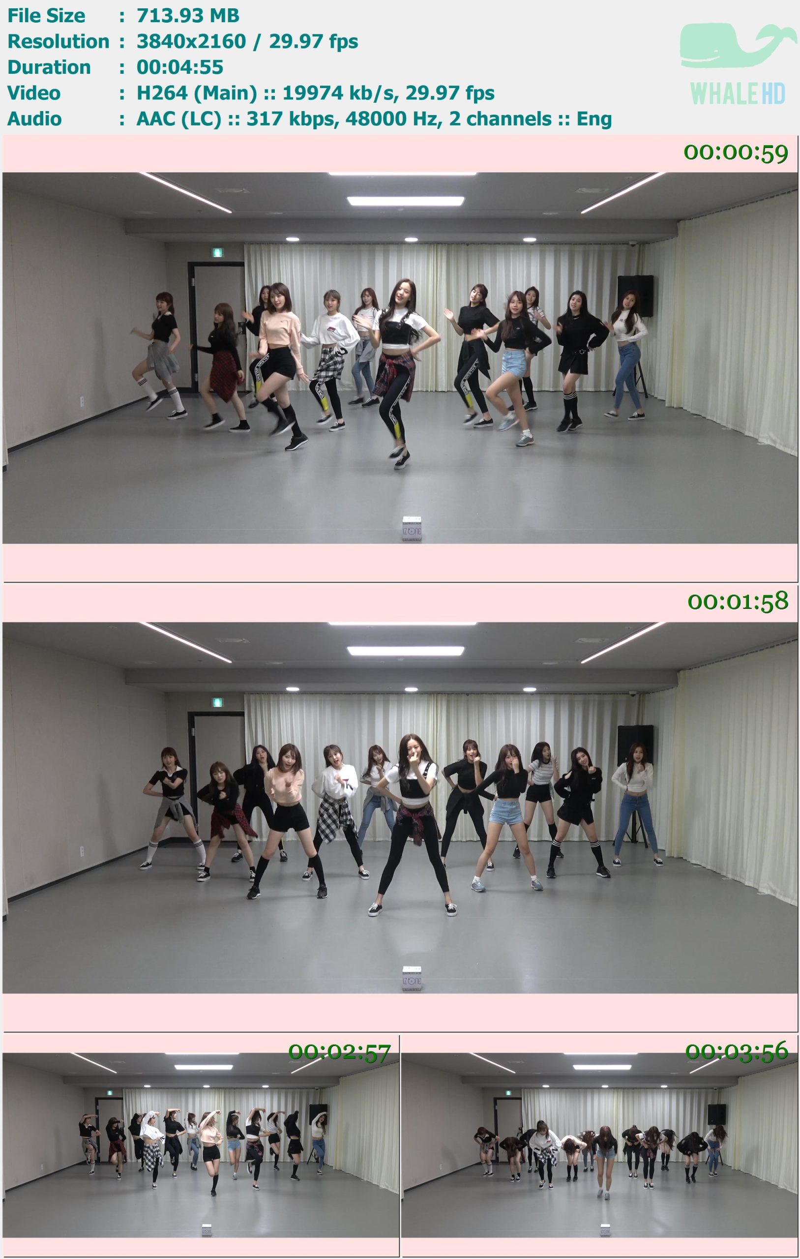 IZ*ONE (IZONE) - PICK ME (Dance Practice 12.ver) 2018 MasterRip 2160p H264 - 713.93MB