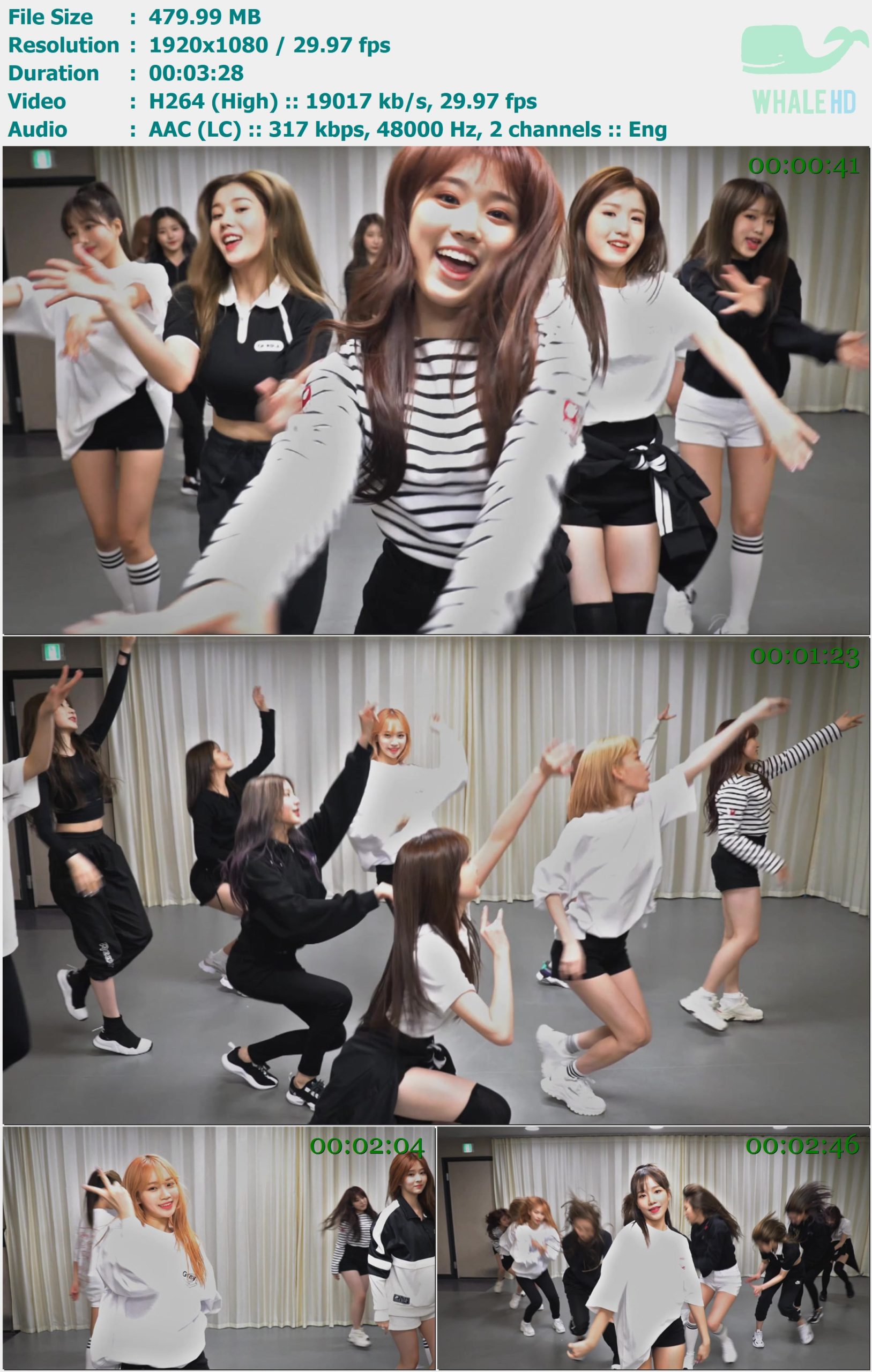 IZ*ONE (IZONE) - Violeta (Dance Practice Close up Ver). 2019 MasterRip 1080p H264 - 479.99MB
