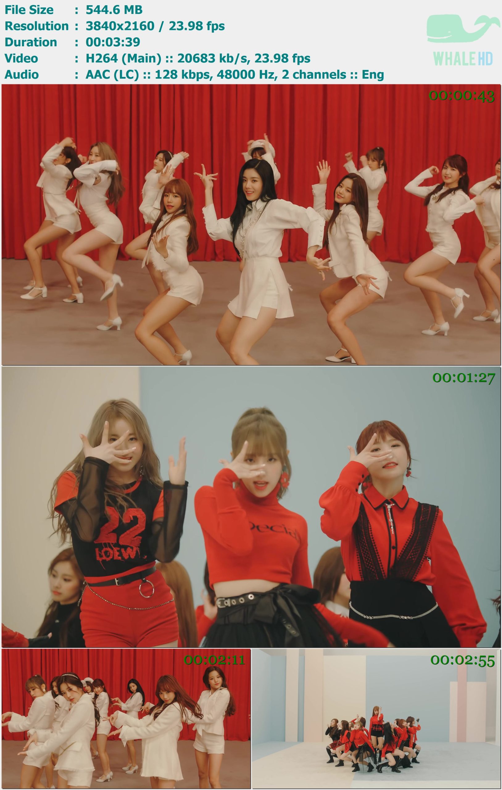 IZ*ONE (IZONE) - 라비앙로즈 (La Vie en Rose) (Performance Ver.) 2021 WEB-DL 2160p H264 - 544.60MB