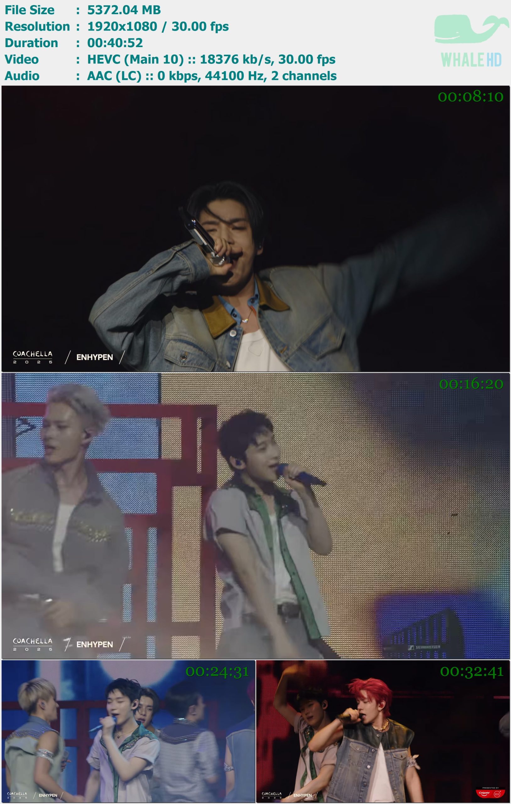 Enhypen - Live from Coachella 科切拉音乐节 2025 WEBRip 1080p H265 - 5.25GB