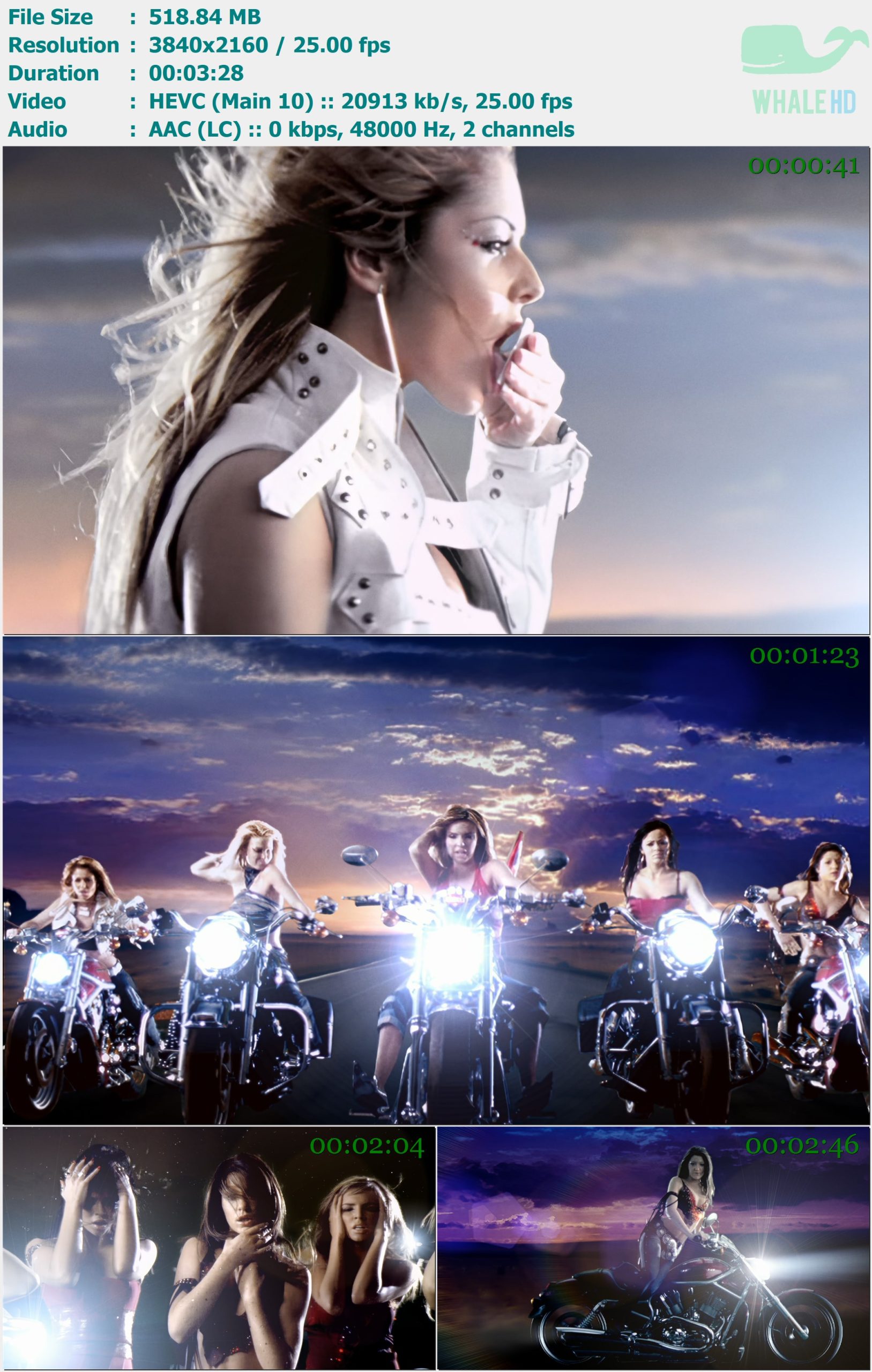 Girls Aloud - Wake Me Up 2005 AM 2160p H265 - 518.84MB