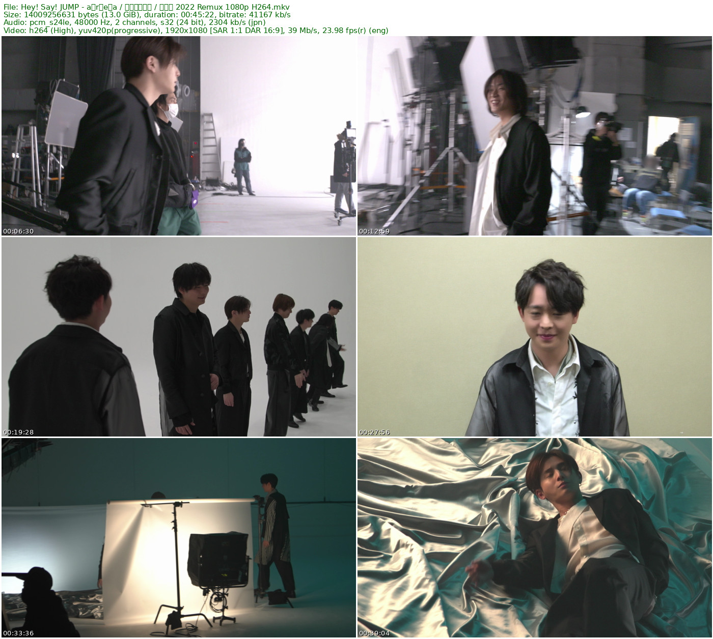 Hey! Say! JUMP - a　r　e　a / 恋をするんだ / 春玄鳥 2022 Remux 1080p H264 - 13.05GB
