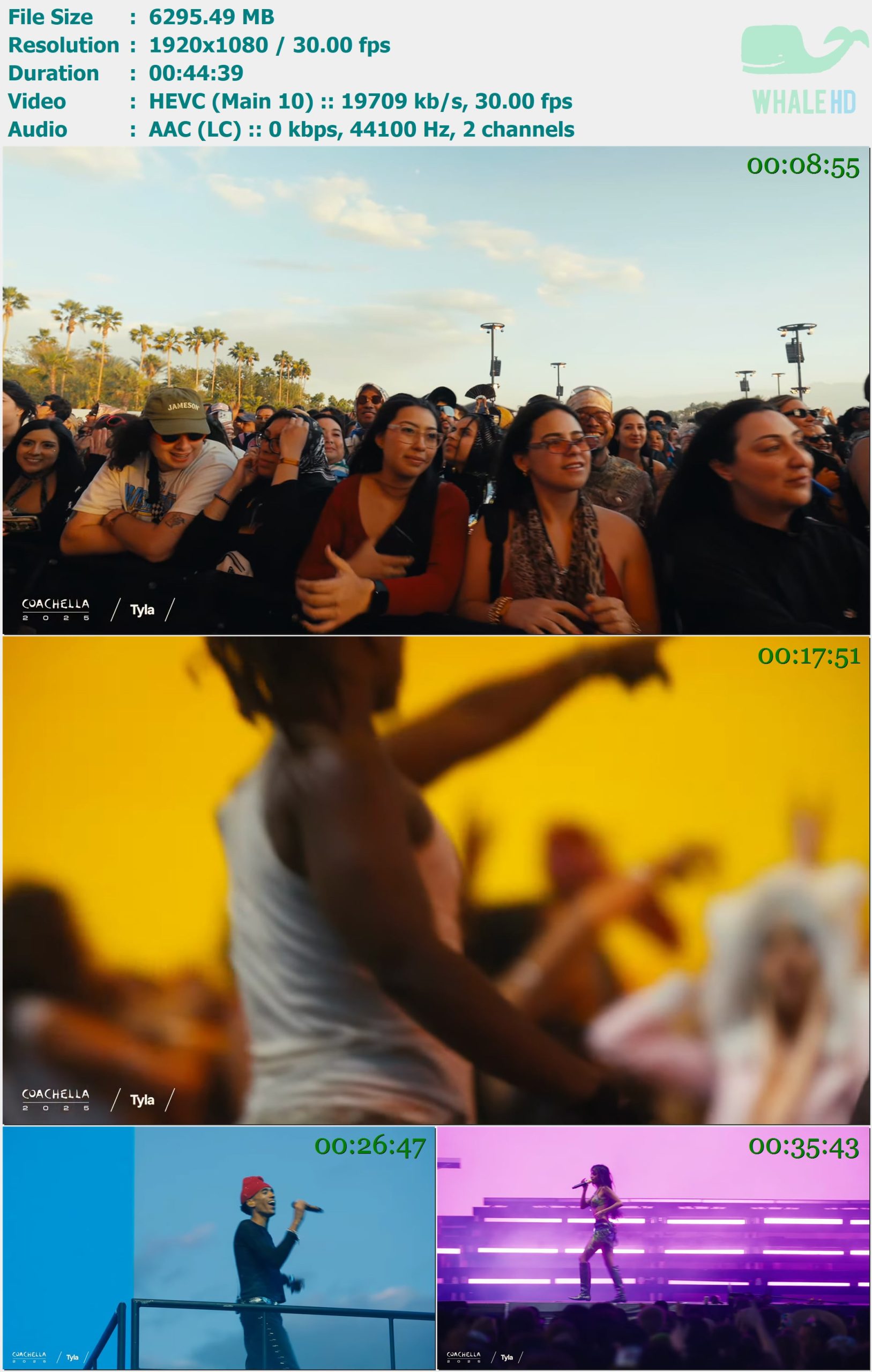 Tyla - Live from Coachella Week 2 科切拉音乐节 2025 WEBRip 1080p H265 - 6.15GB