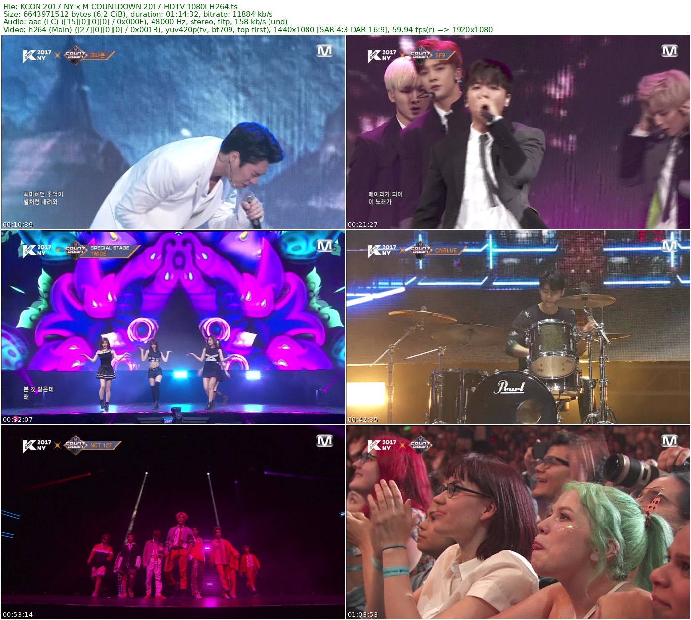 KCON 2017 NY x M COUNTDOWN 2017 HDTV 1080i H264 - 6.19GB