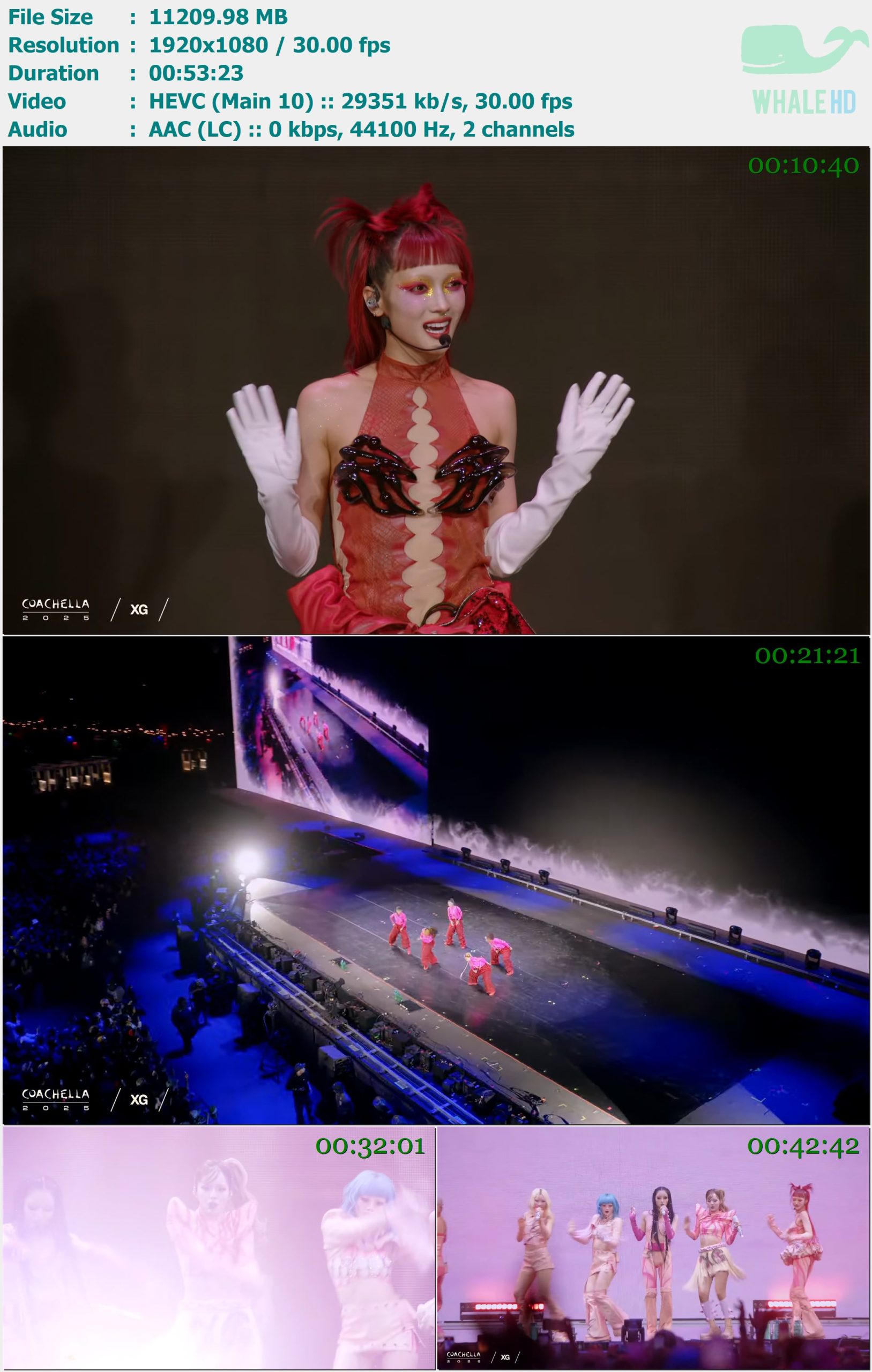 XG - Live from Coachella Week 2 科切拉音乐节 2025 WEBRip 1080p H265 - 10.95GB