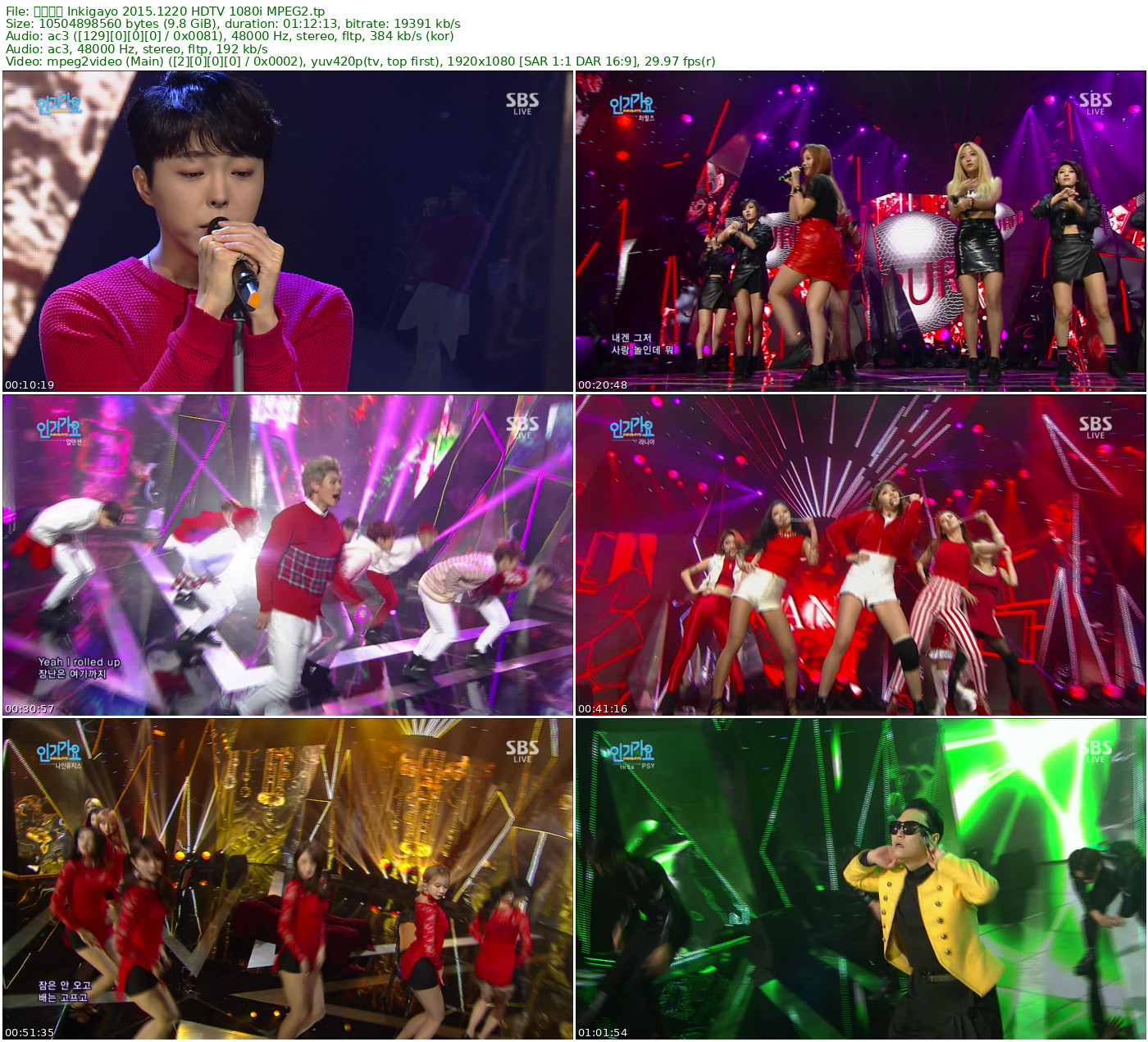 人气歌谣 𝐈𝐧𝐤𝐢𝐠𝐚𝐲𝐨 2015.12.20 HDTV 1080i MPEG2 - 9.78GB