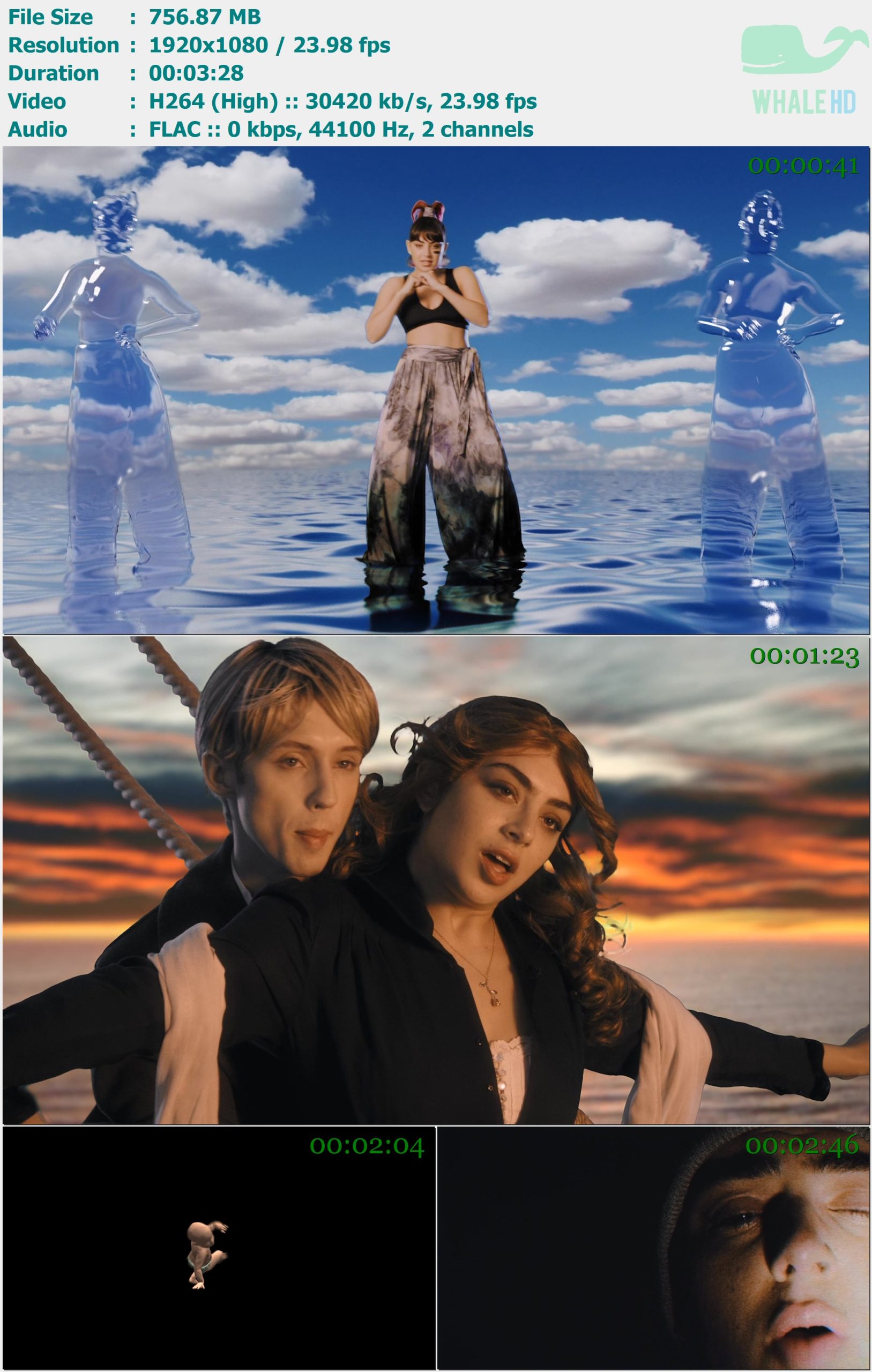 Charli XCX feat. Troye Sivan - 1999 MasterRip 1080p H264 - 756.87MB