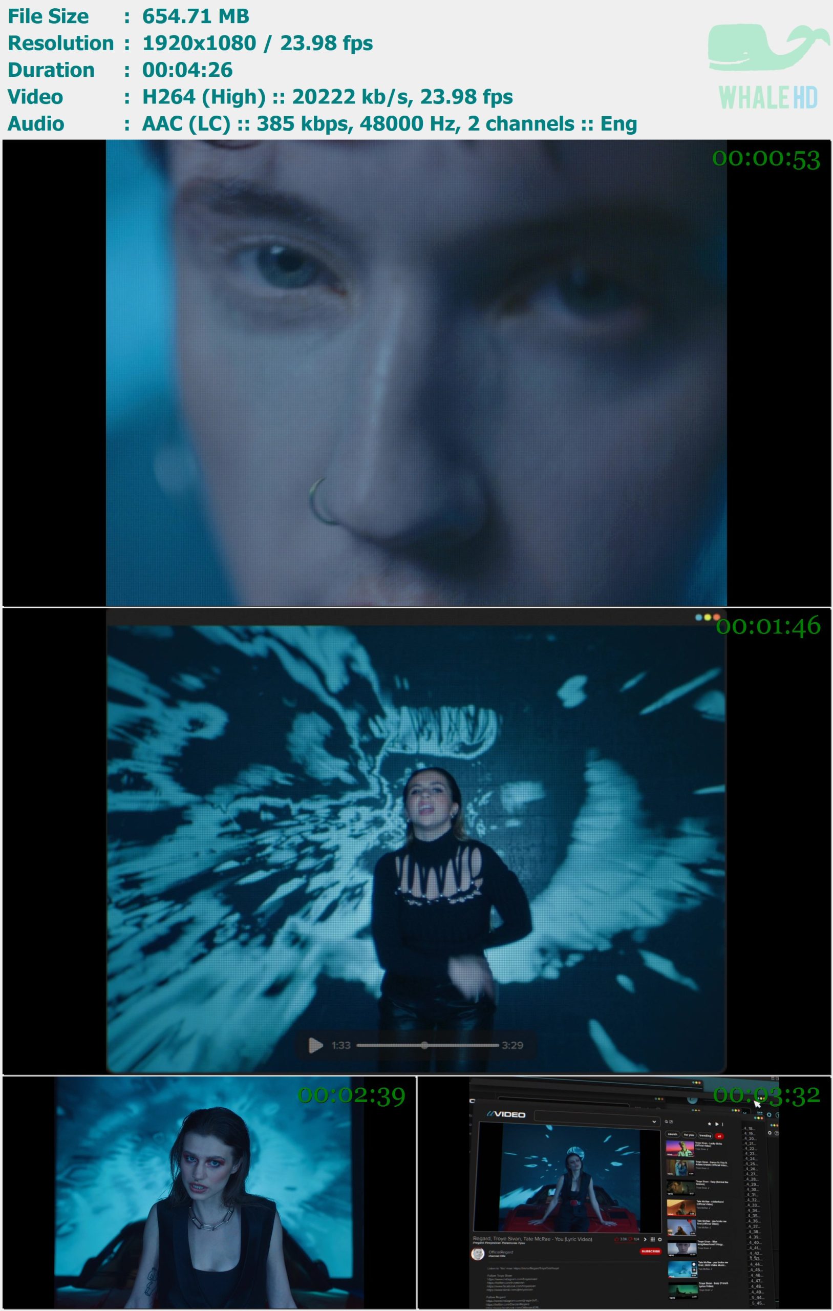 DJ Regard feat. Troye Sivan, Tate McRae - YOU 2021 MasterRip 1080p H264 - 654.71MB