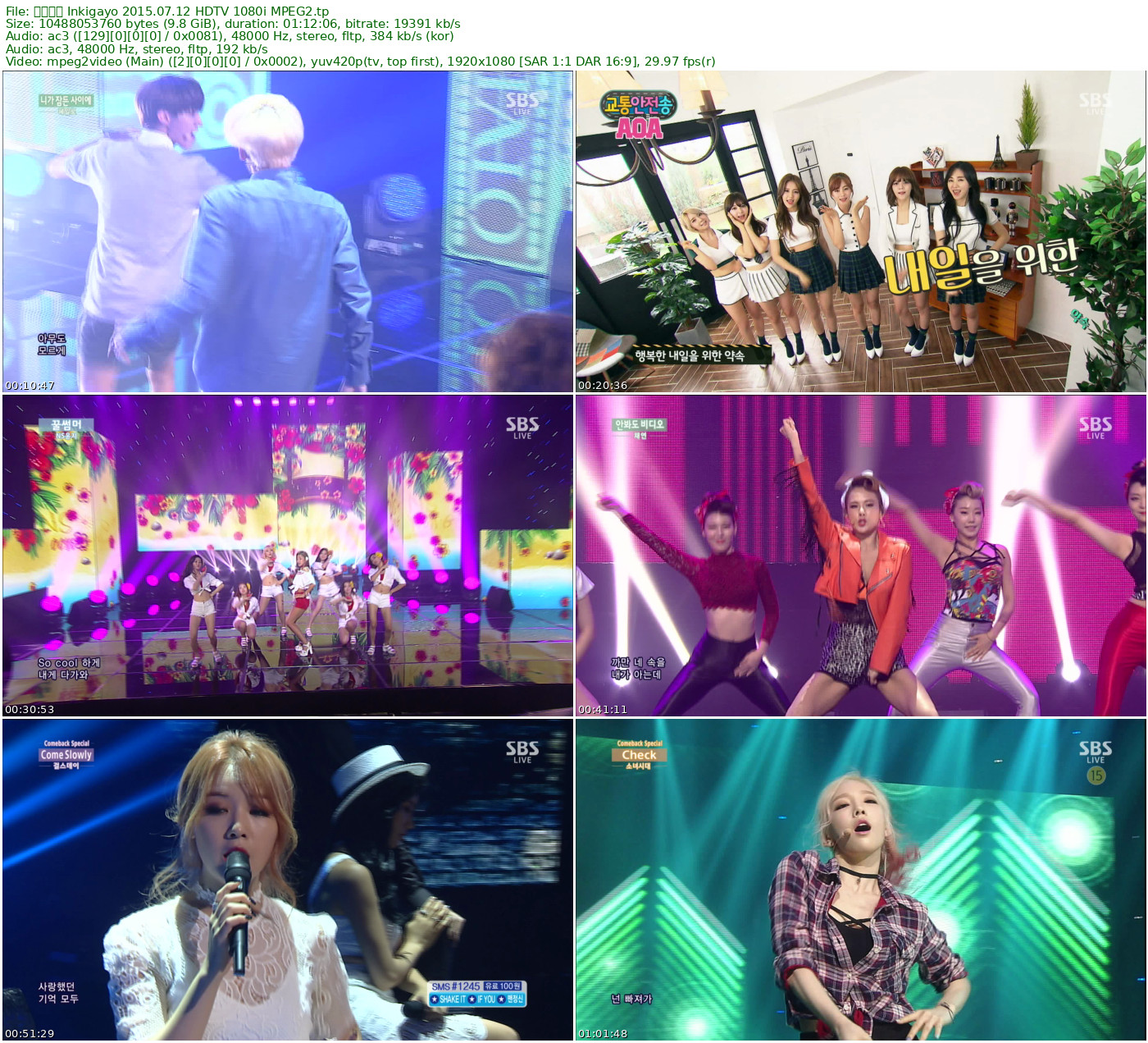 人气歌谣 𝐈𝐧𝐤𝐢𝐠𝐚𝐲𝐨 2015.07.12 HDTV 1080i MPEG2 - 9.77GB