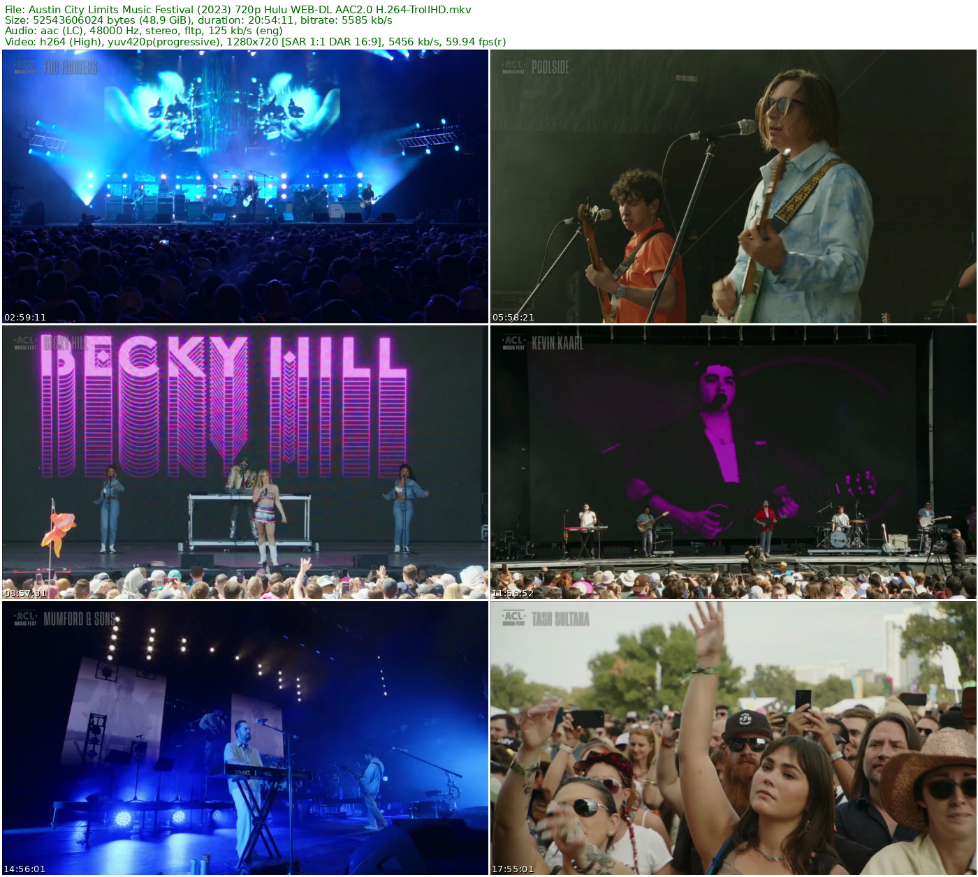 Austin City Limits Music Festival 2023 WEB-DL 720p H264 - 48.94GB