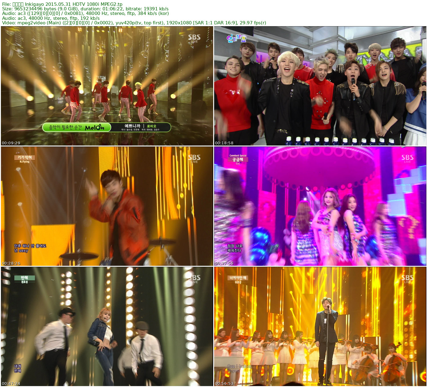 人气歌谣 𝐈𝐧𝐤𝐢𝐠𝐚𝐲𝐨 2015.05.31 HDTV 1080i MPEG2 - 8.99GB