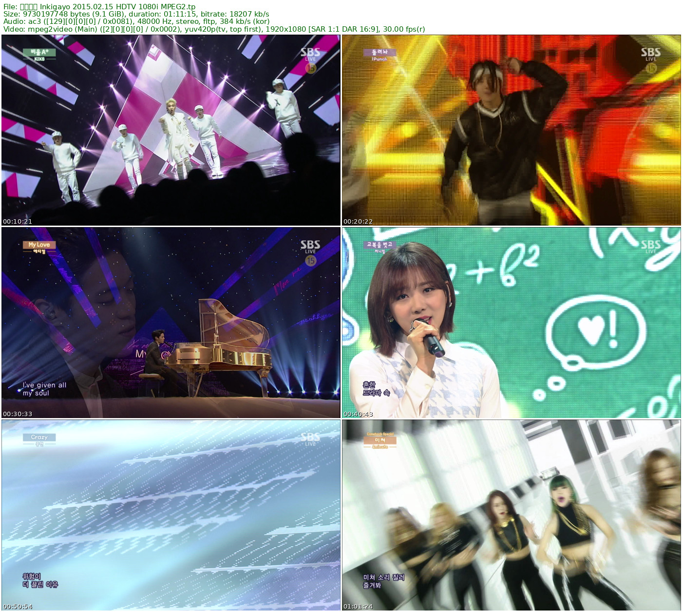 人气歌谣 𝐈𝐧𝐤𝐢𝐠𝐚𝐲𝐨 2015.02.15 HDTV 1080i MPEG2 - 9.06GB