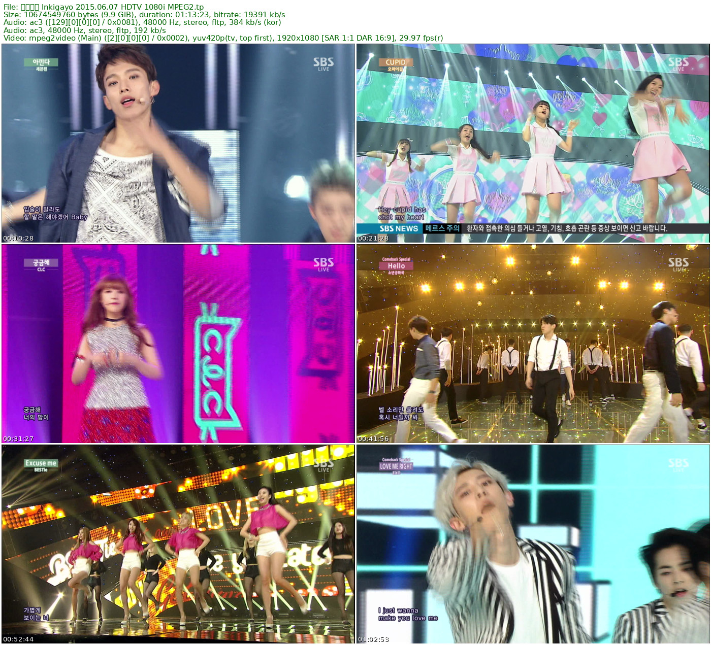 人气歌谣 𝐈𝐧𝐤𝐢𝐠𝐚𝐲𝐨 2015.06.07 HDTV 1080i MPEG2 - 9.94GB