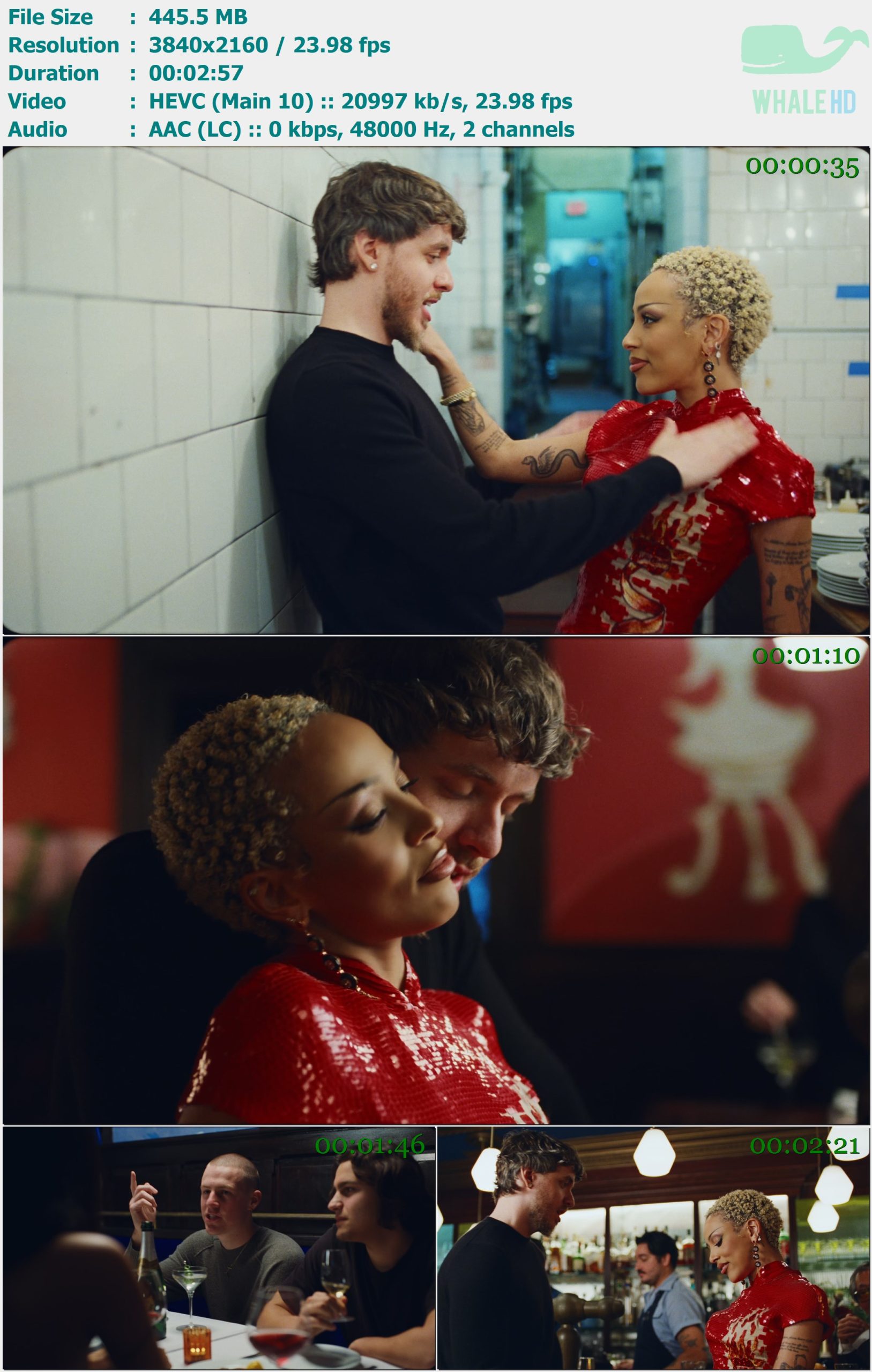 Jack Harlow feat. Doja Cat - Just Us 2025 AM 2160p H265 - 445.50MB