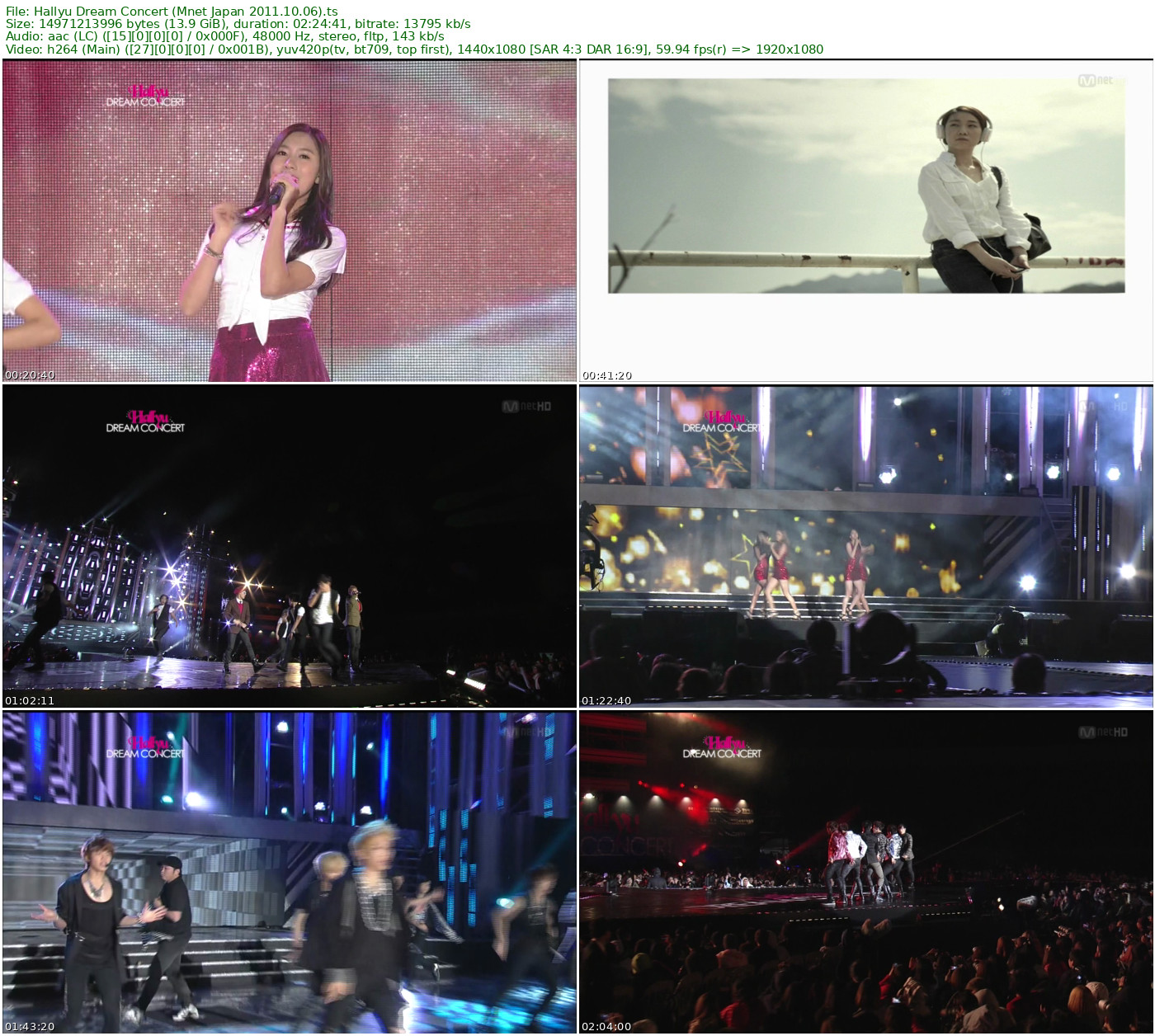 Hallyu Dream Concert 2011.10.06 HDTV 1080i MPEG2 - 31.25GB