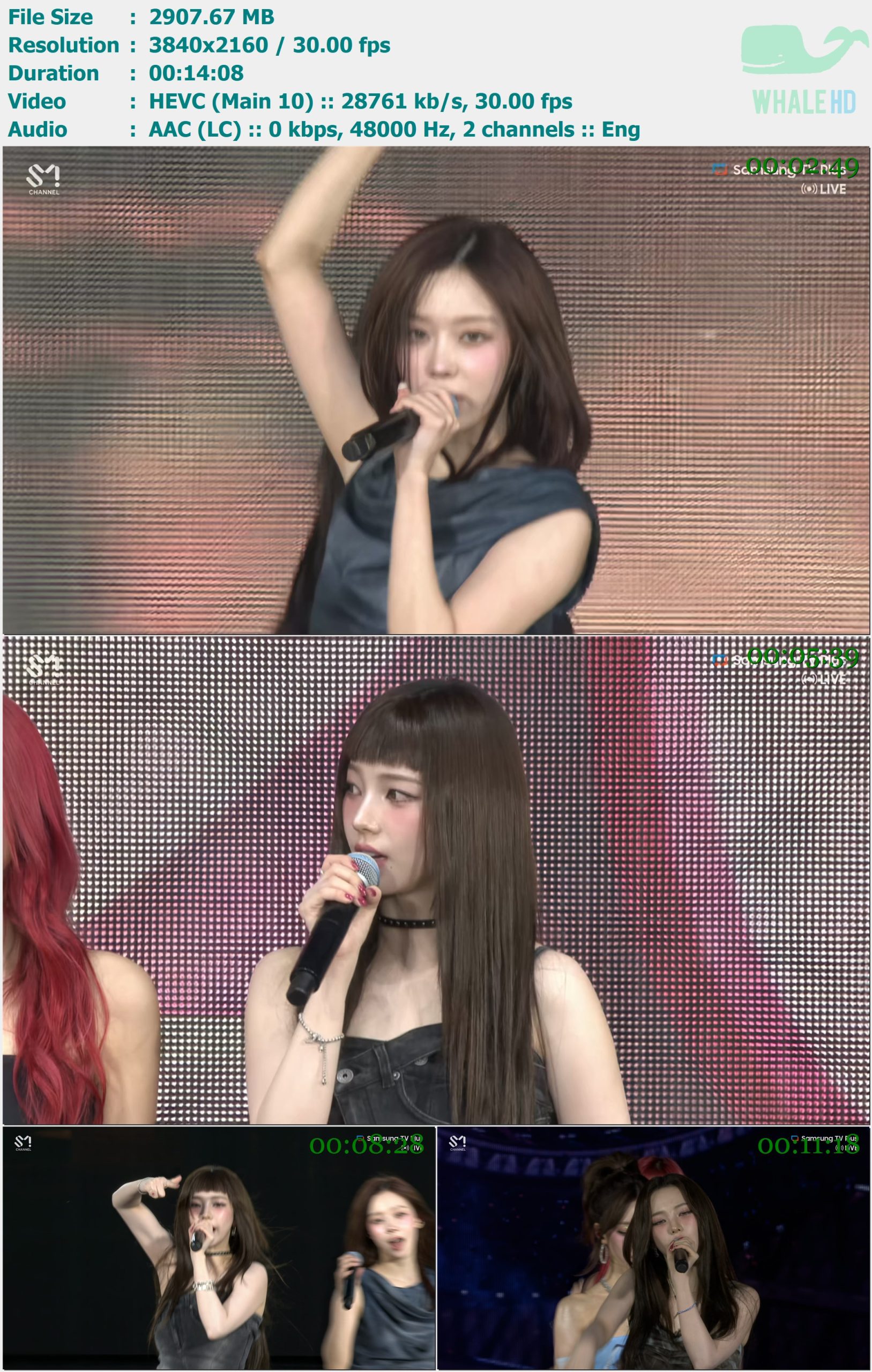 aespa - Samsung TV Plus SMTOWN LIVE 2025-05-11 in L.A. WEBRip 2160p H265 - 2.84GB