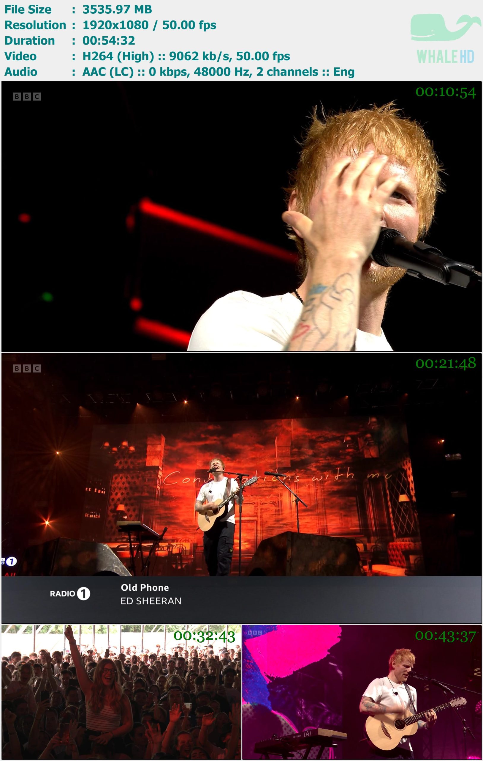 Ed Sheeran - 𝐁𝐁𝐂 𝐑𝐚𝐝𝐢𝐨 1s Big Weekend Liverpool 2025 WEB-DL 1080p H264 - 3.45GB