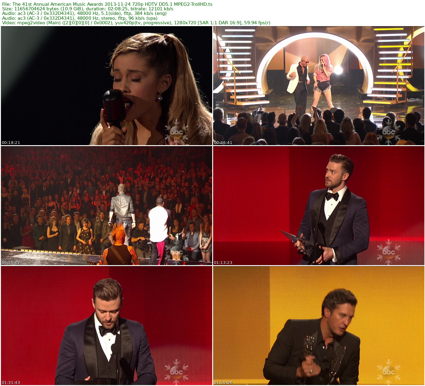 The 41st Annual 𝐀𝐦𝐞𝐫𝐢𝐜𝐚𝐧 𝐌𝐮𝐬𝐢𝐜 𝐀𝐰𝐚𝐫𝐝𝐬 2013-11-24 HDTV 720p MPEG2-TrollHD - 10.86GB