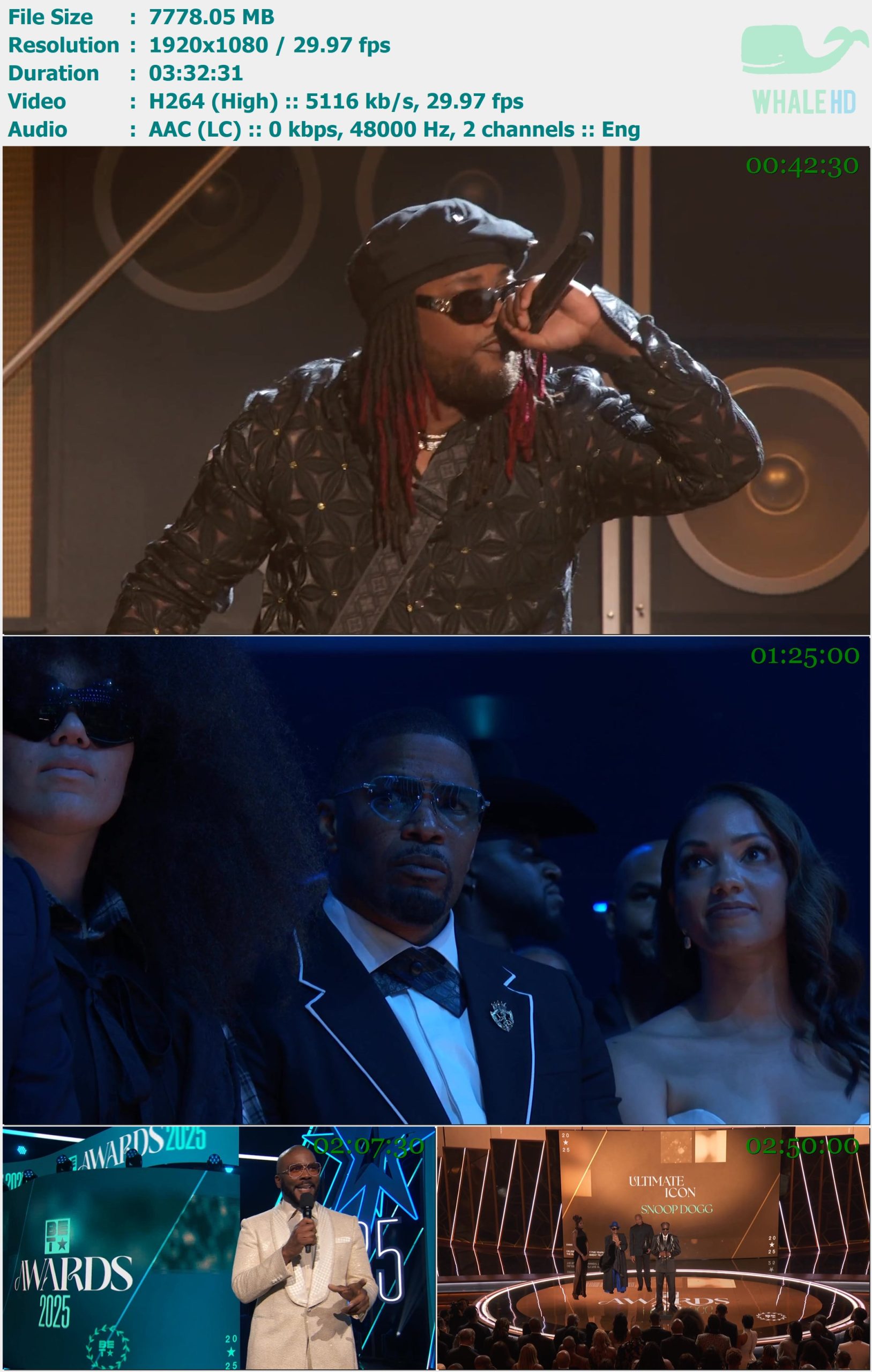 BET Awards 2025 中字 WEB-DL 1080p H264 - 7.60GB