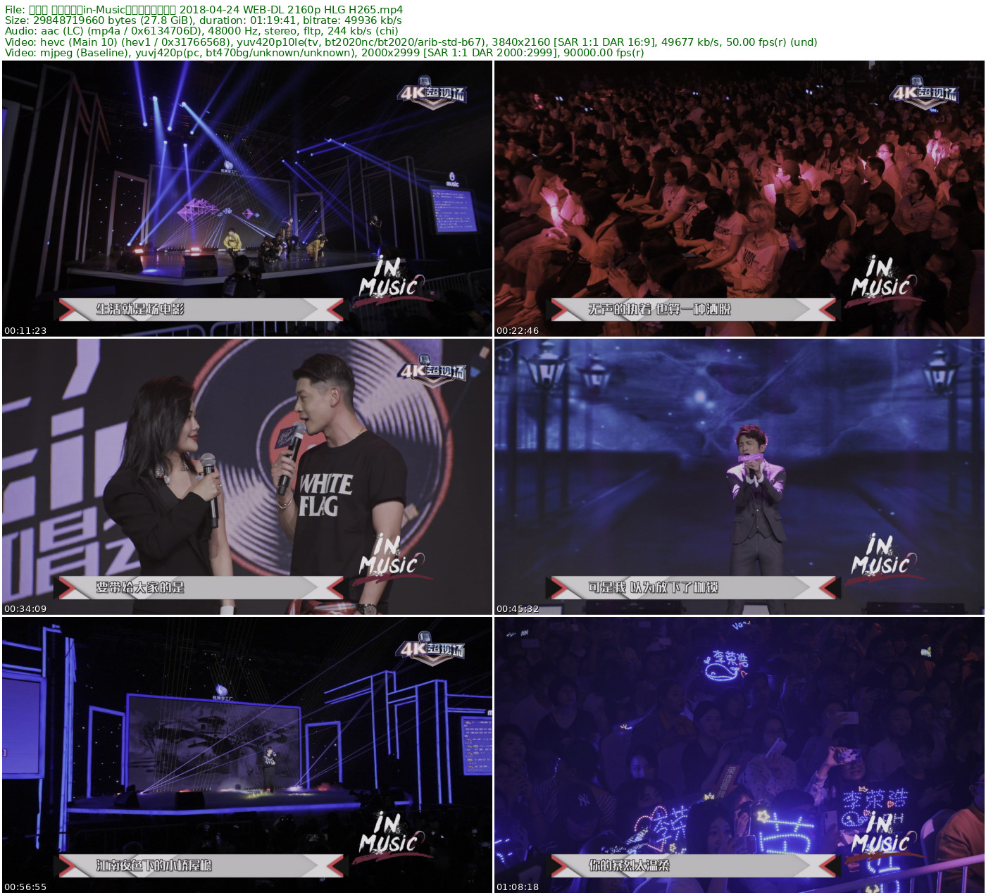 音为你 炫舞梦工厂in-Music巡回演唱会北京站 2018-04-24 WEB-DL 2160p HLG H265 - 27.80GB