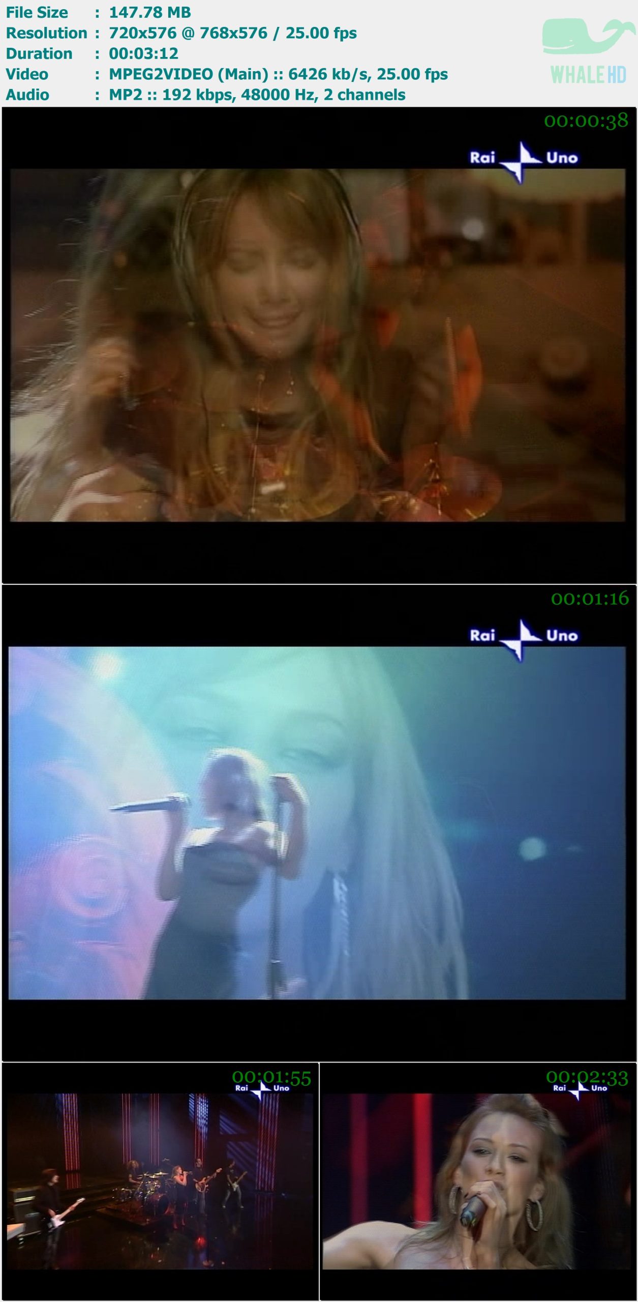 Hilary Duff - Wake Up (San Remo Song Festival 2006-02-28) SDTV 576i MPEG2 - 147.78MB