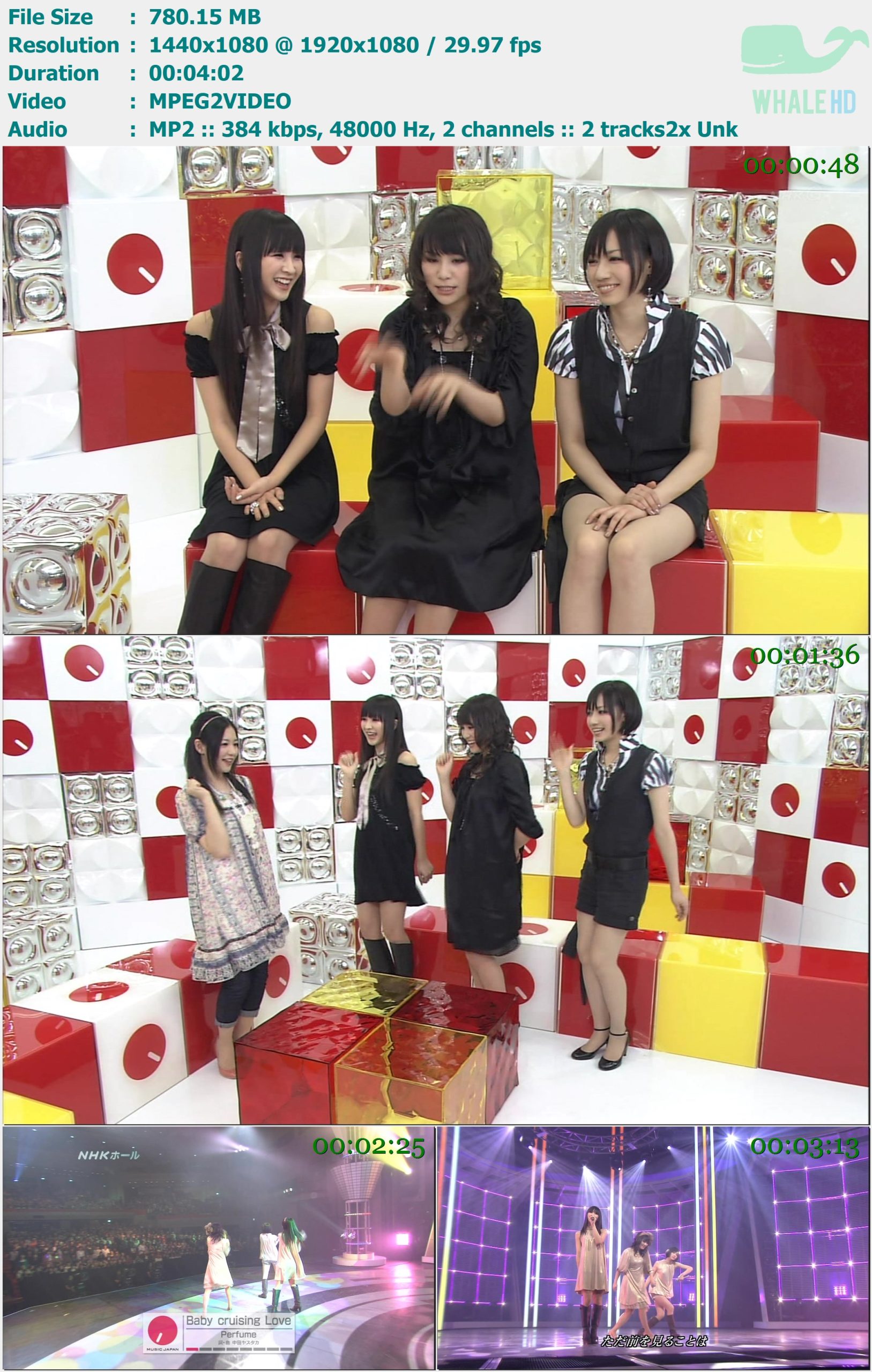 Perfume - Baby Cruising Love (𝐌𝐮𝐬𝐢𝐜 𝐉𝐚𝐩𝐚𝐧 2008.04.17) HDTV 1080i MPEG2 - 780.15MB