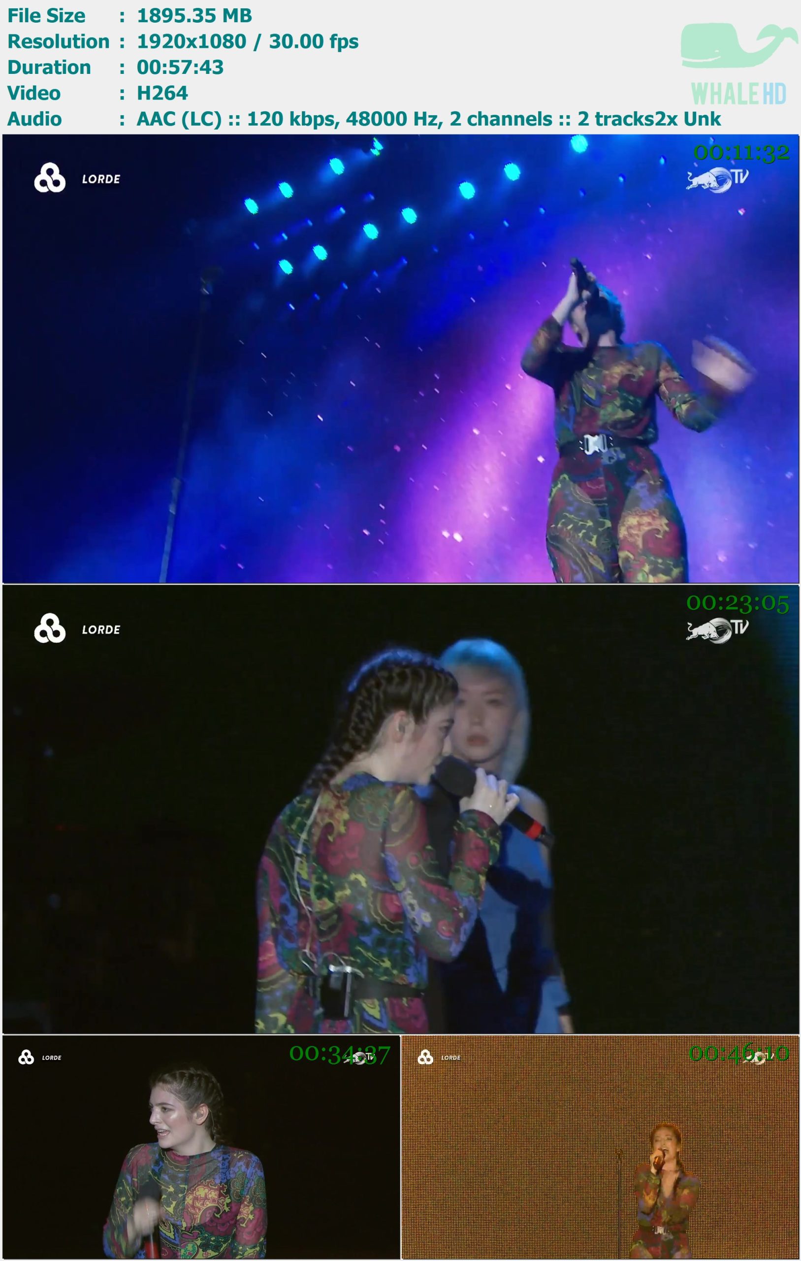 Lorde - Bonnaroo 2017 (11 June 2017) WEB-DL 1080p H264 - 1.85GB
