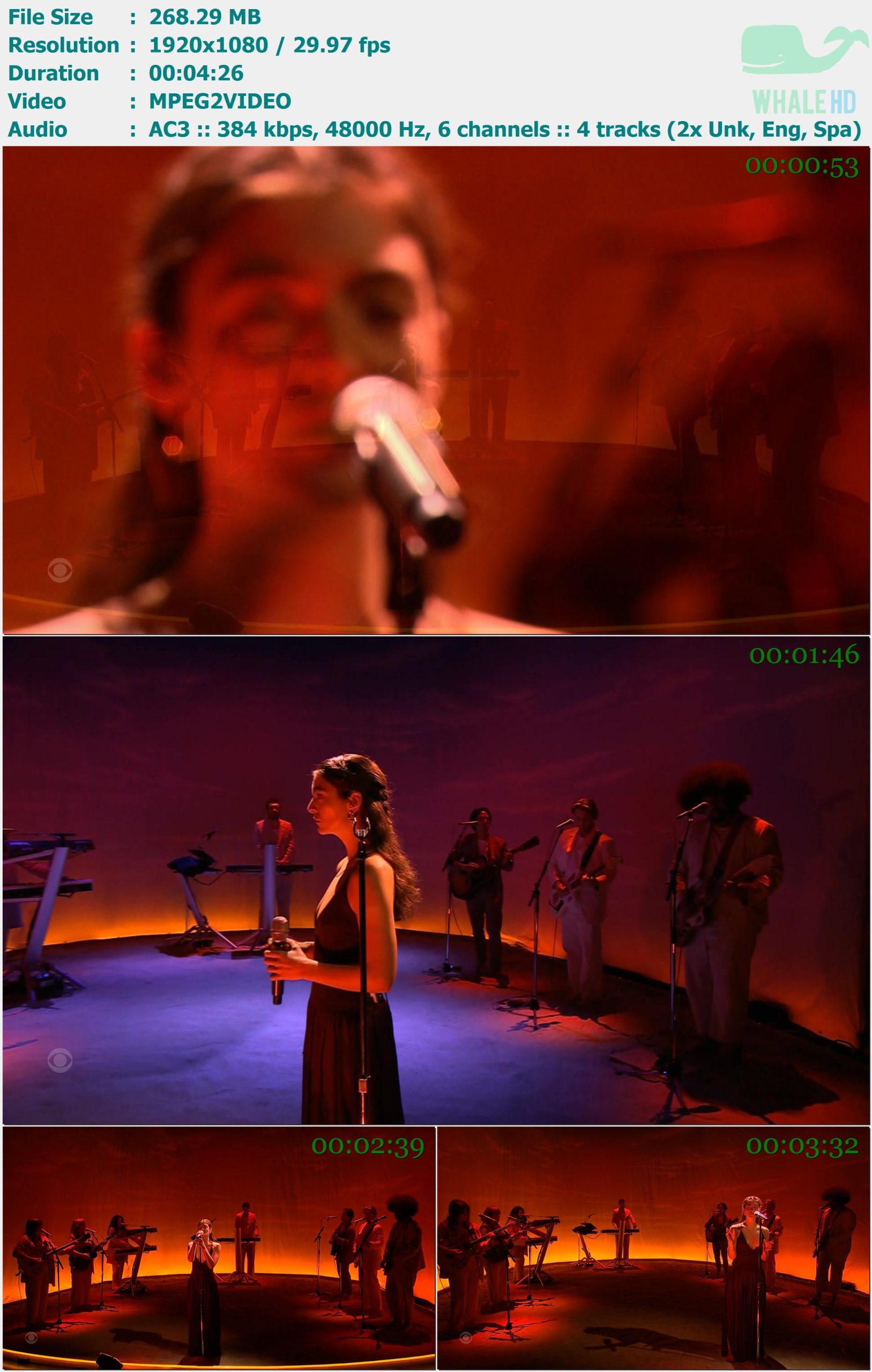 Lorde - Fallen Fruit (Live @ The Late 𝐋𝐚𝐭𝐞 𝐒𝐡𝐨𝐰 With James Corden 2022) HDTV 1080i MPEG2 - 268.29MB