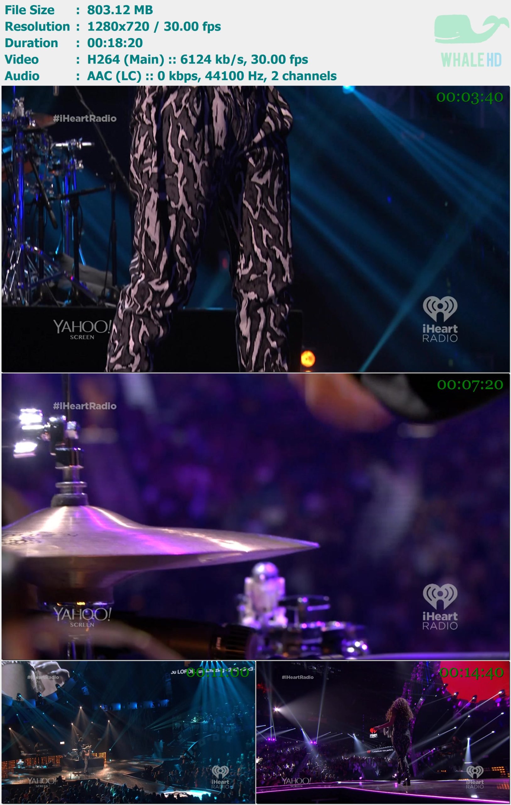 Lorde - Live @ iHeartRadio Music Festival 2014 WEB-DL 720p H264 - 803.12MB